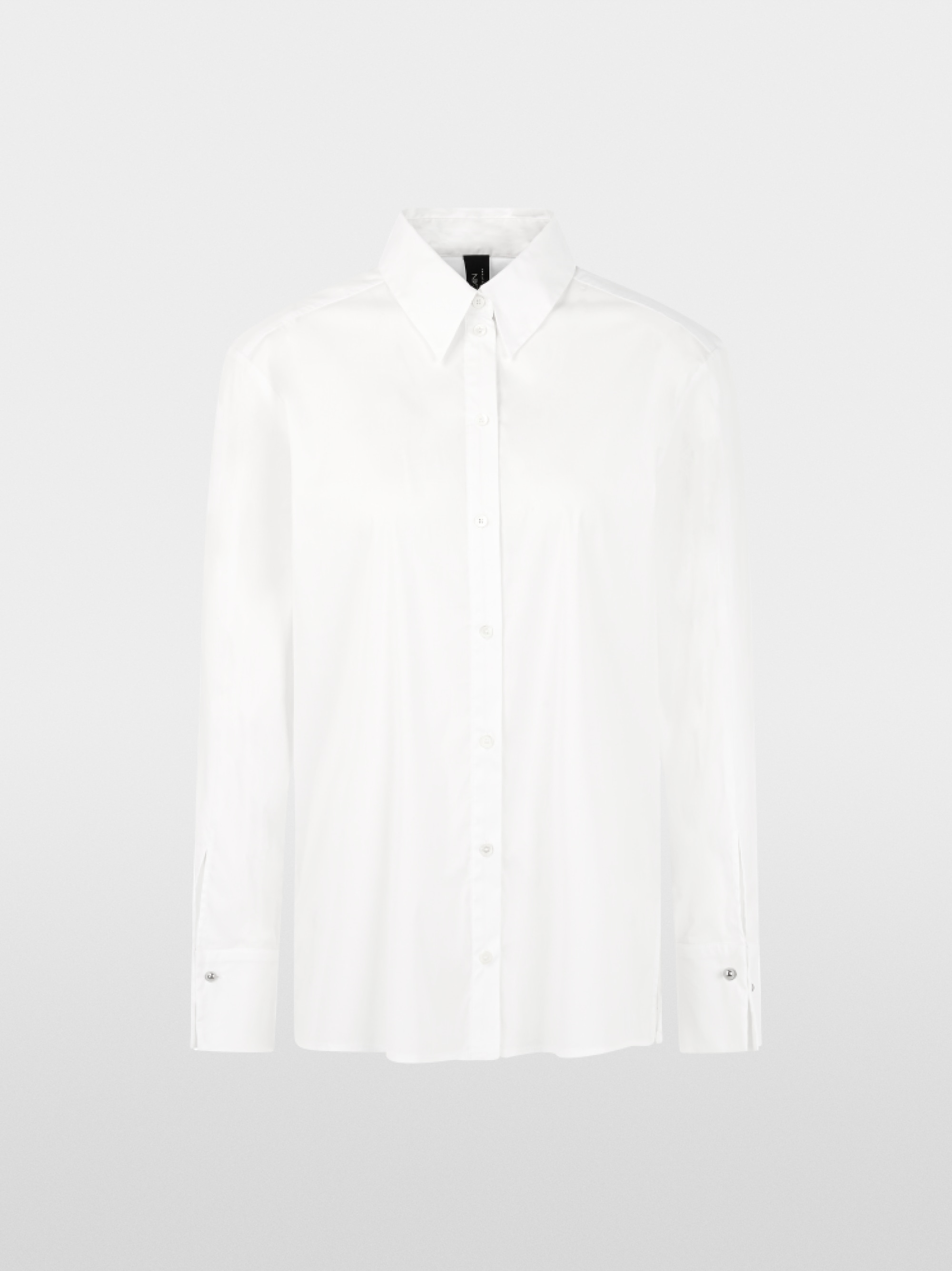 Shirt-style blouse with cufflinks
