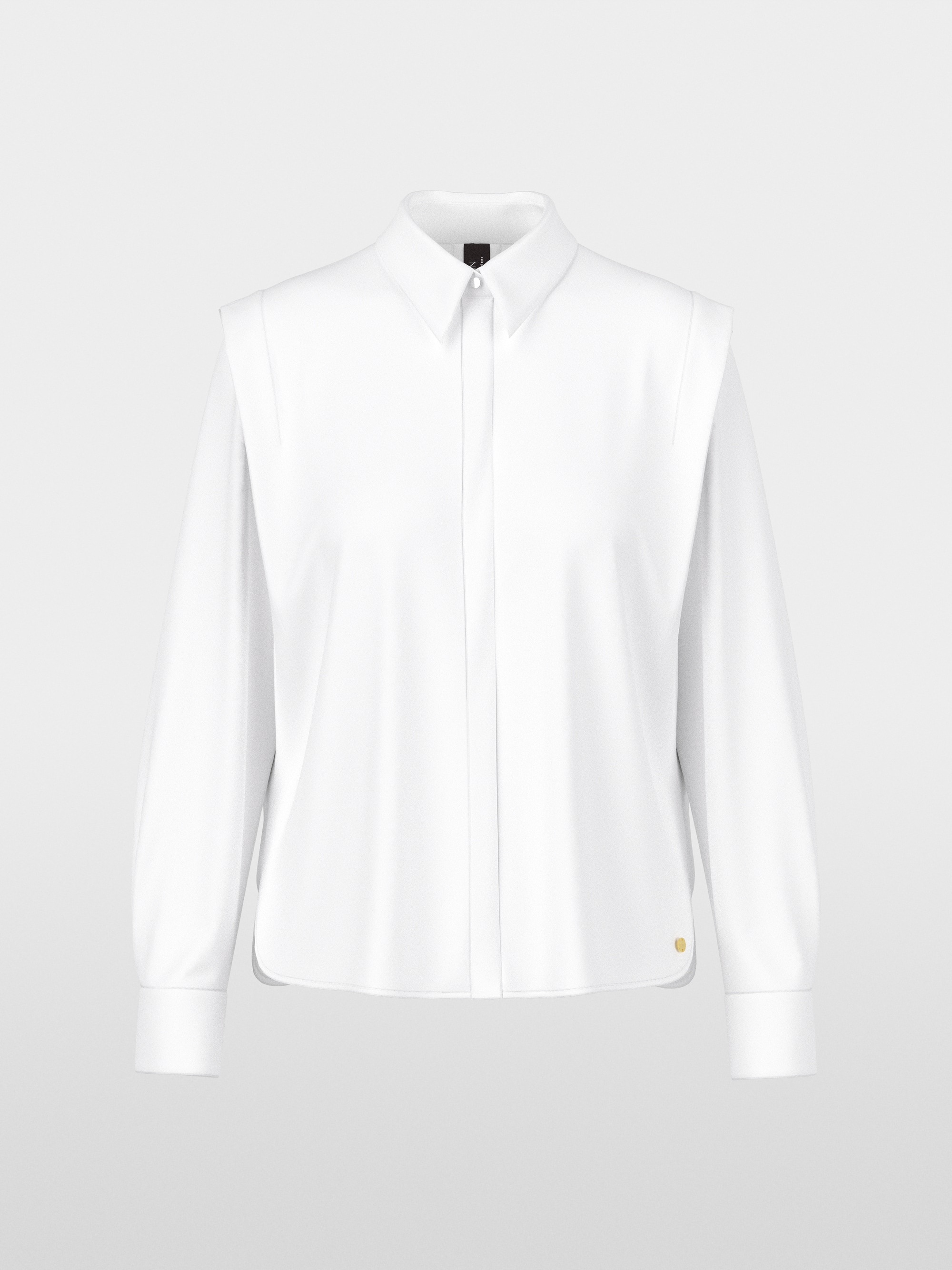 Blouse in lightweight stretch cotton