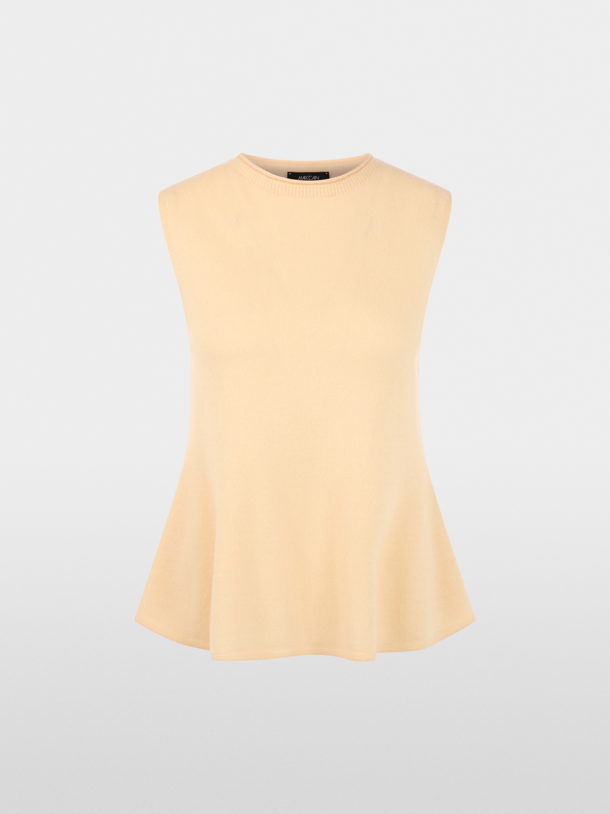Cashmere top with peplum