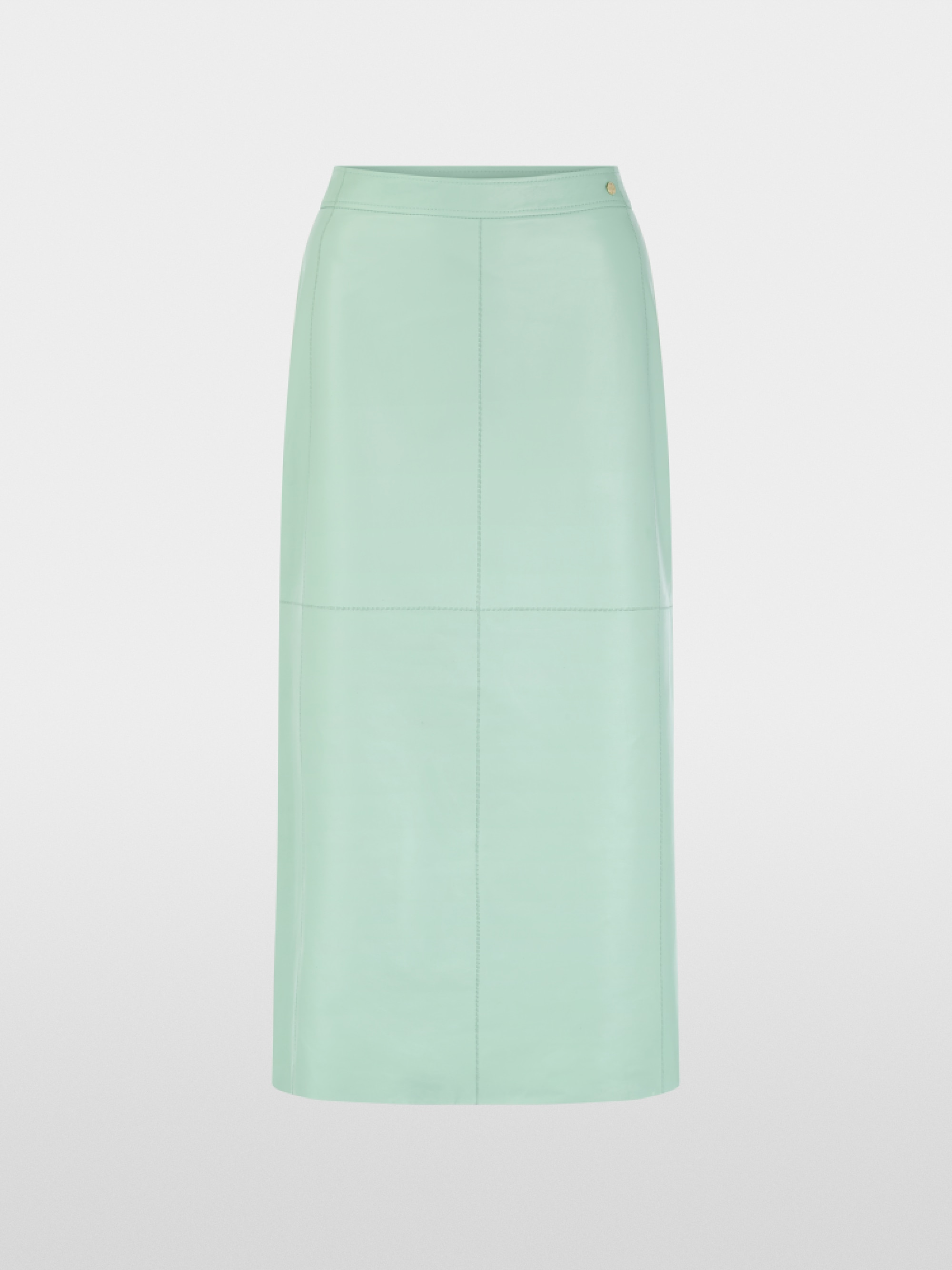 Fine nappa leather maxi skirt