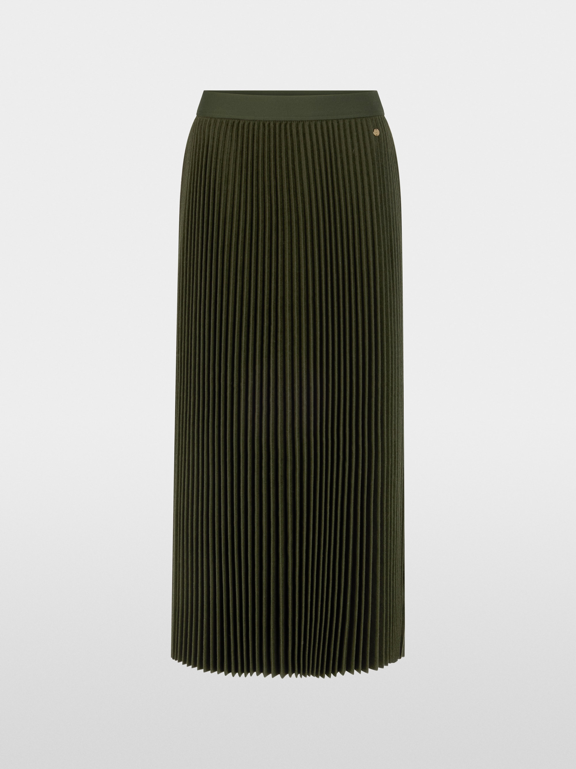 Boiled wool midi skirt