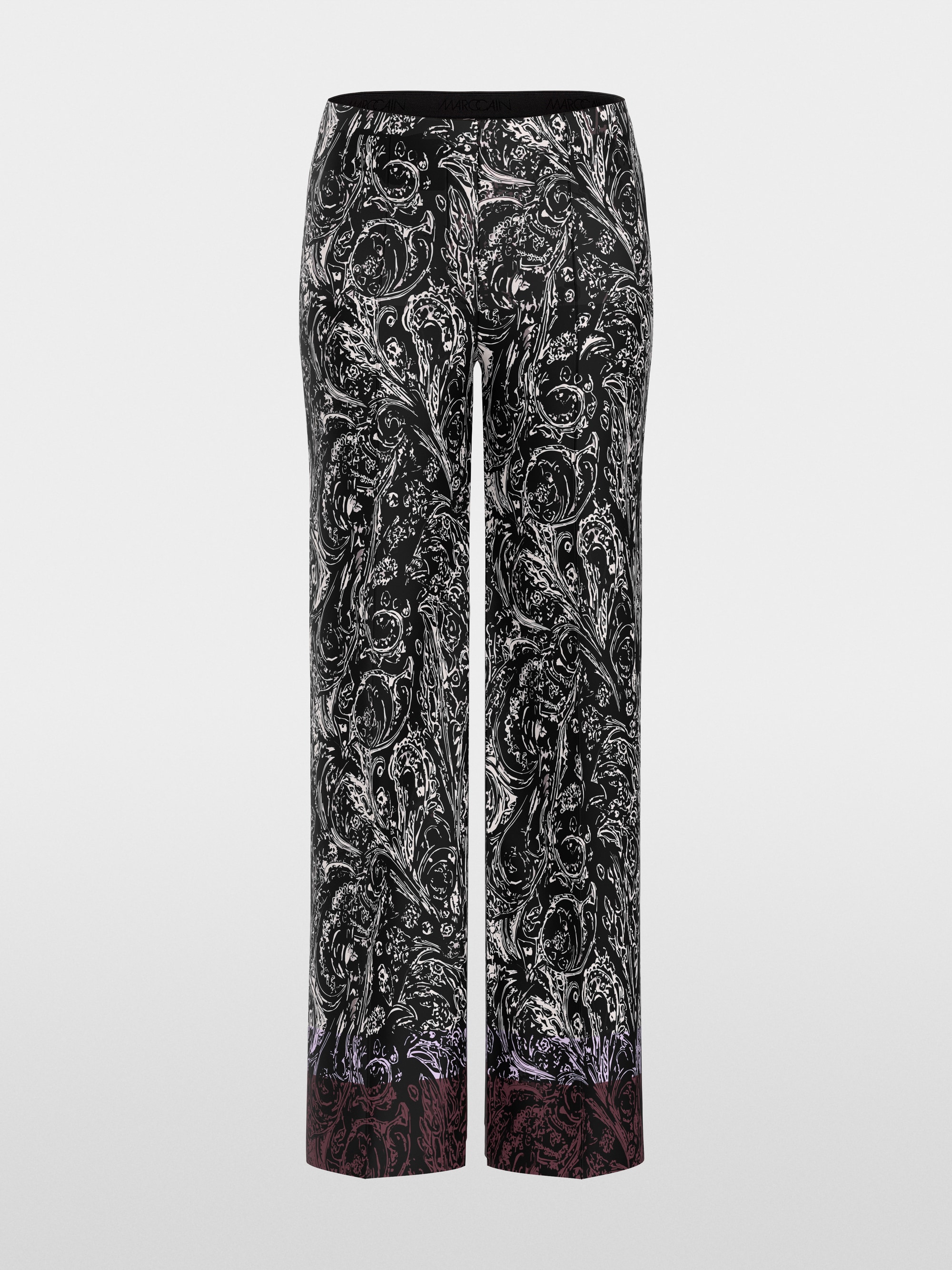 WINDER all-over print wide fit trousers