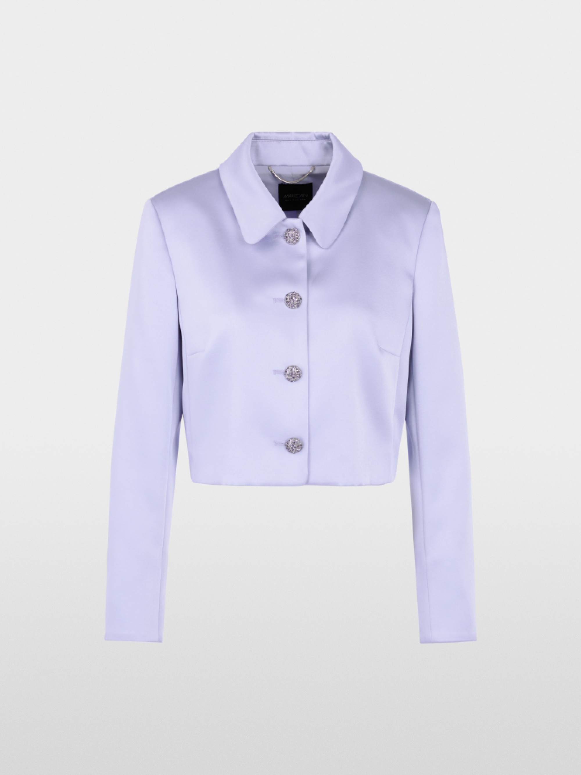 Veste en satin avec boutons en strass