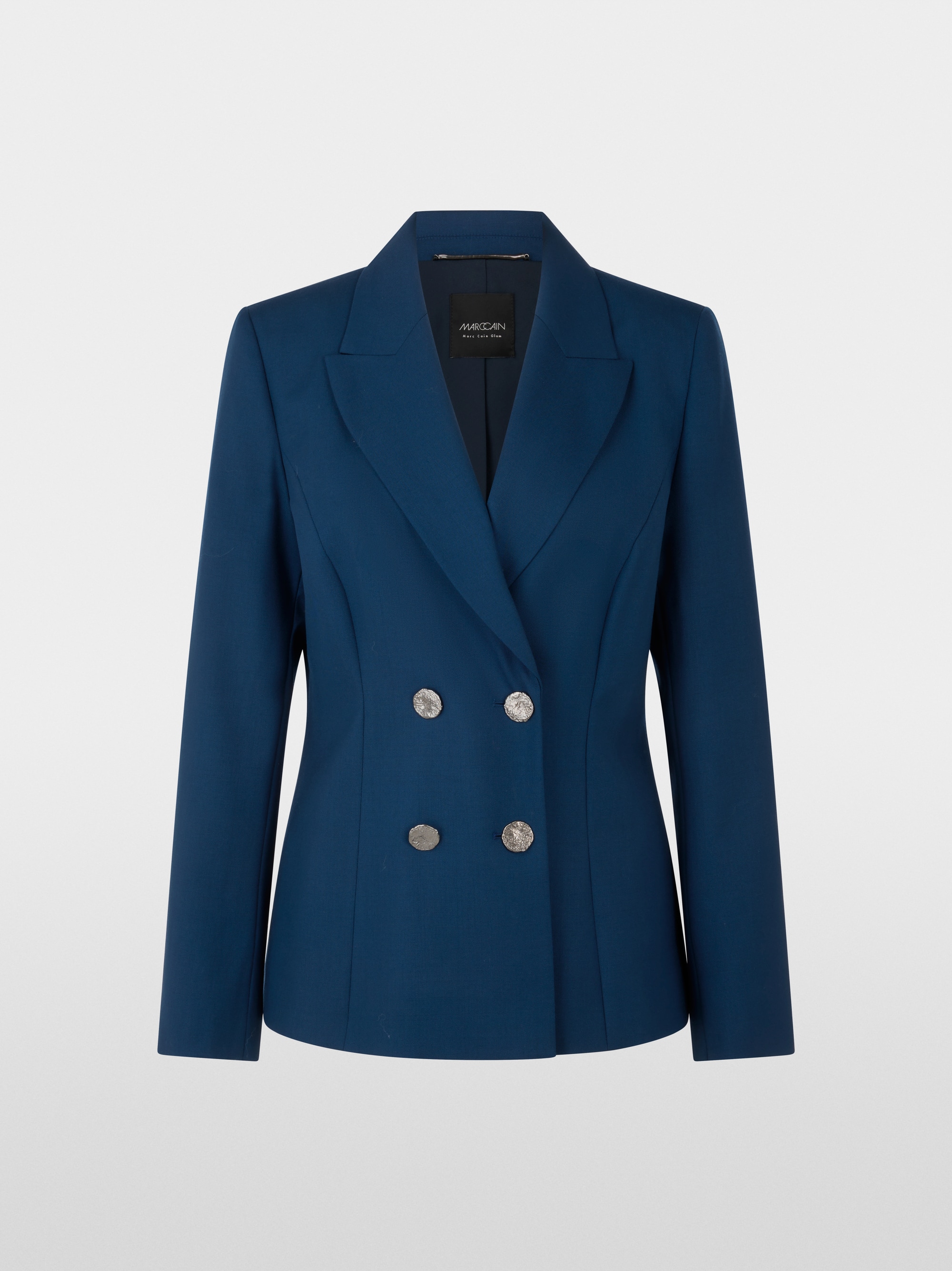 Double-breasted new wool blazer