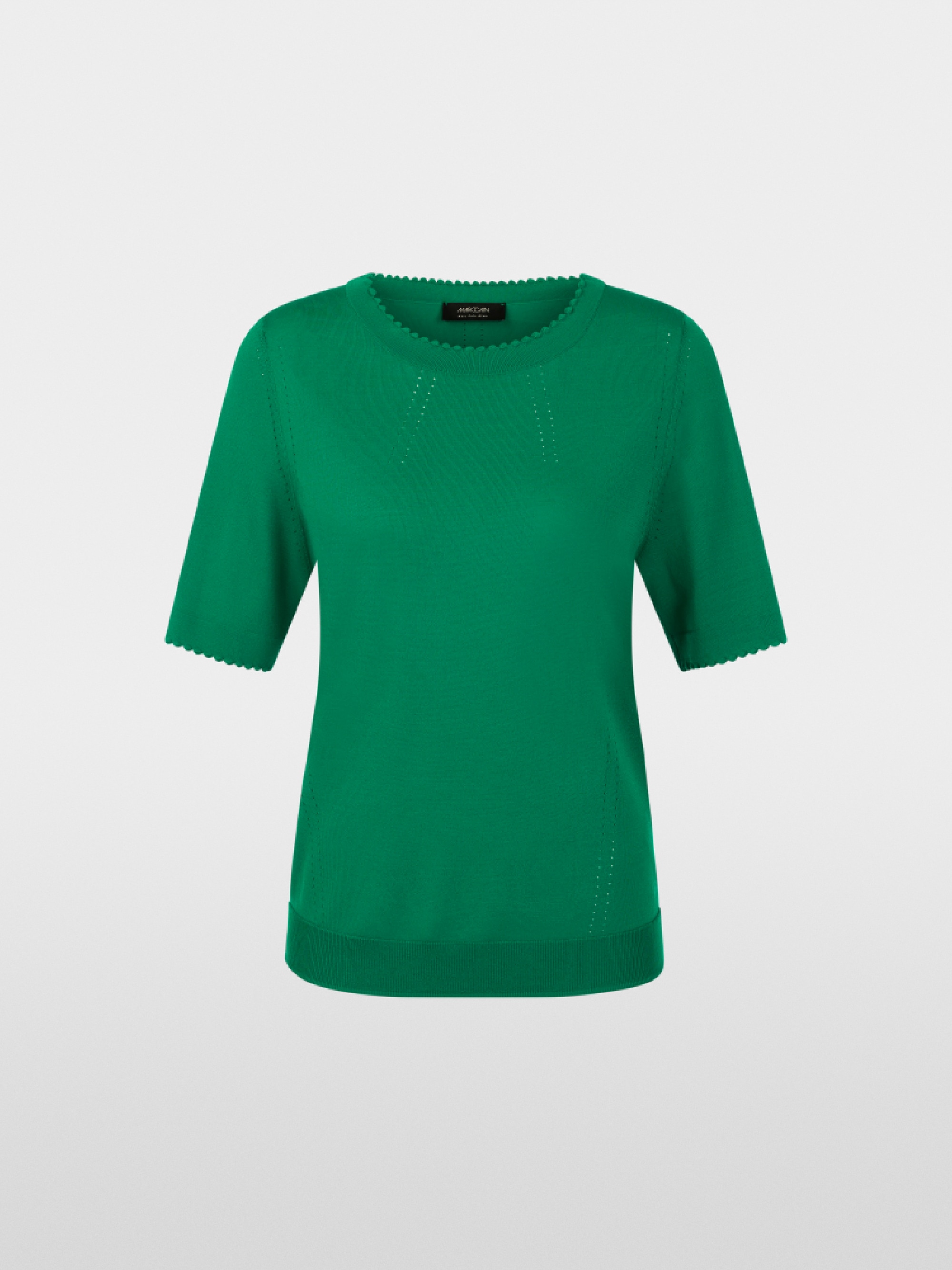 Pull à manches courtes avec détails ajourés