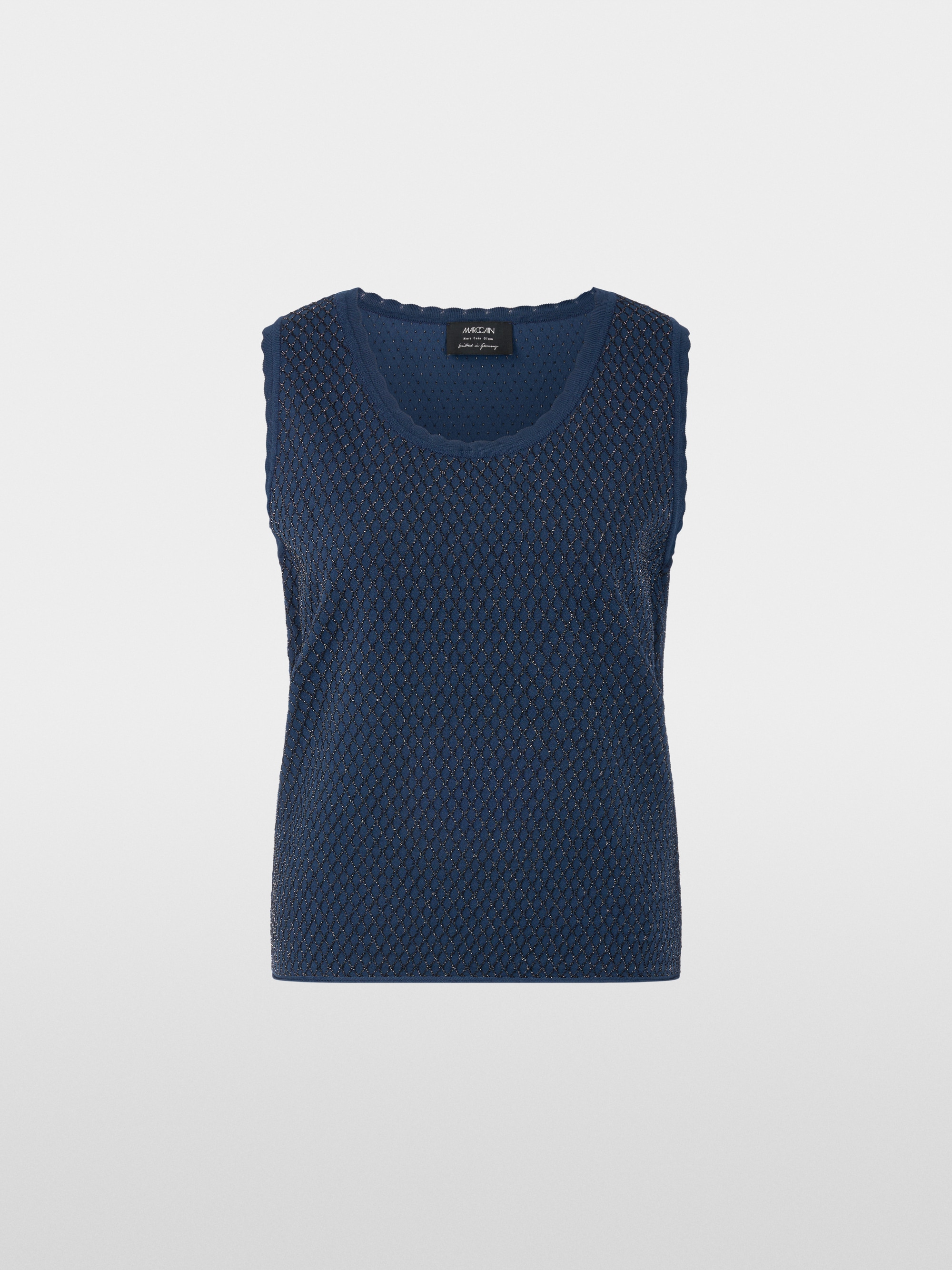 ‘Knitted in Germany’ top with lurex