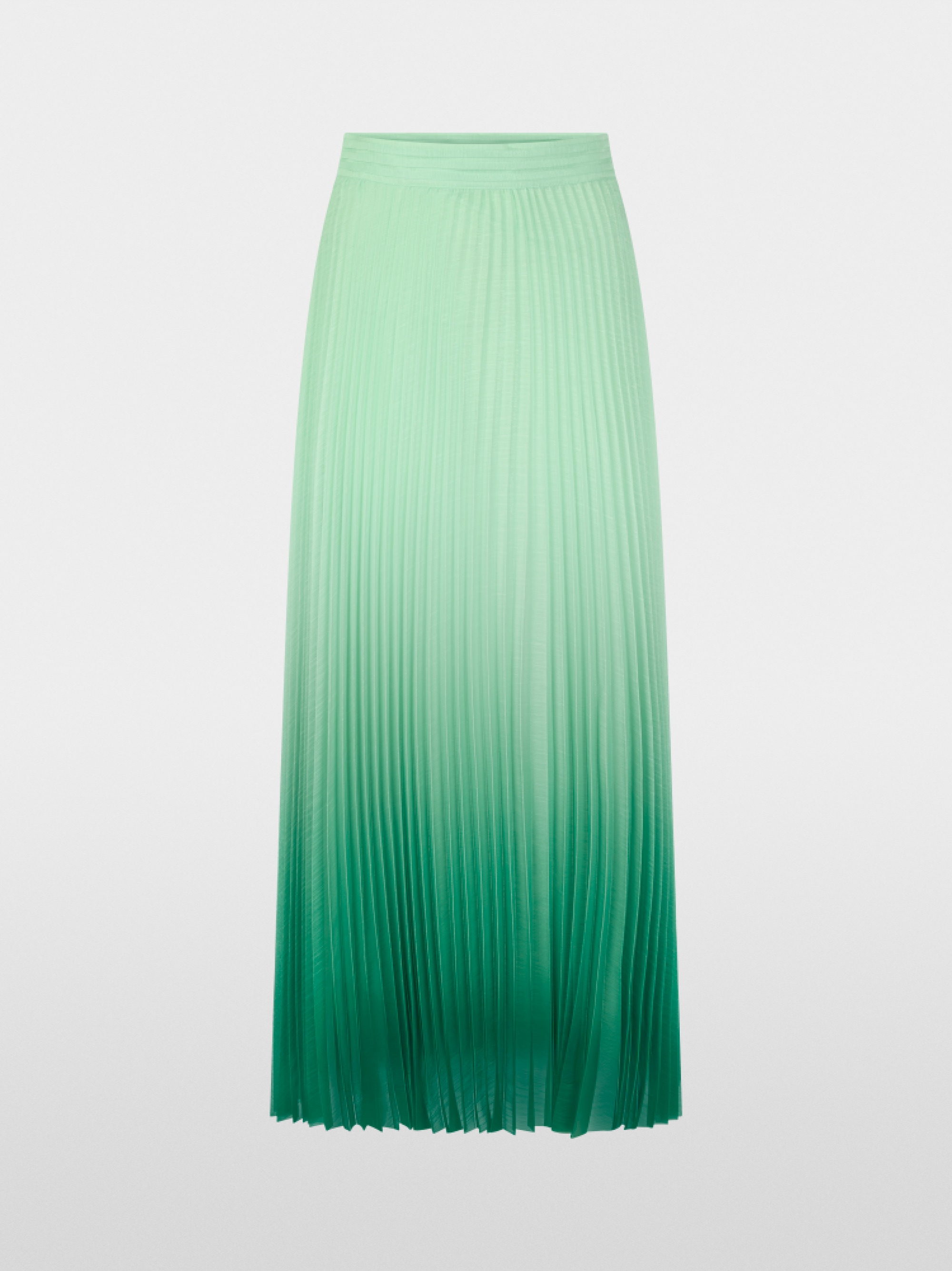 Pleated skirt with colour gradient