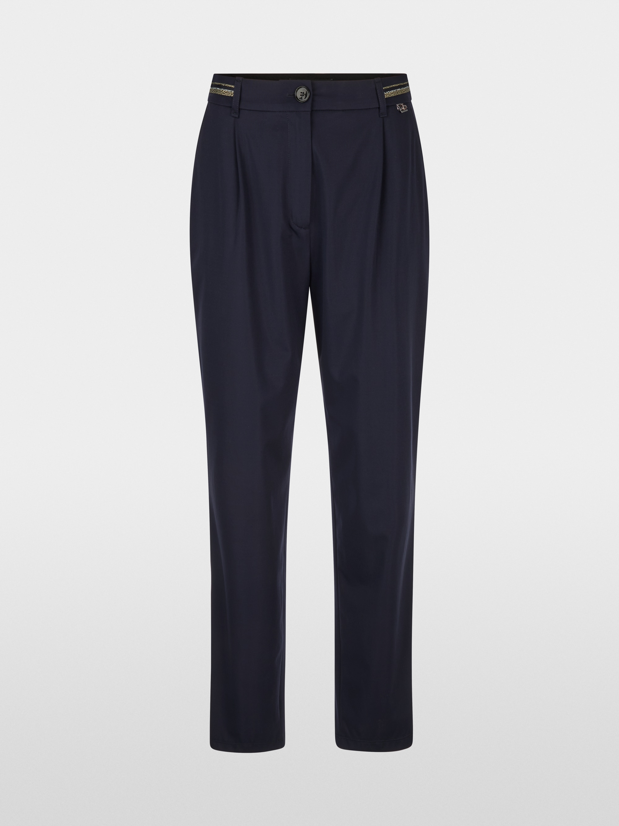 FAQUS feminine fit fabric trousers