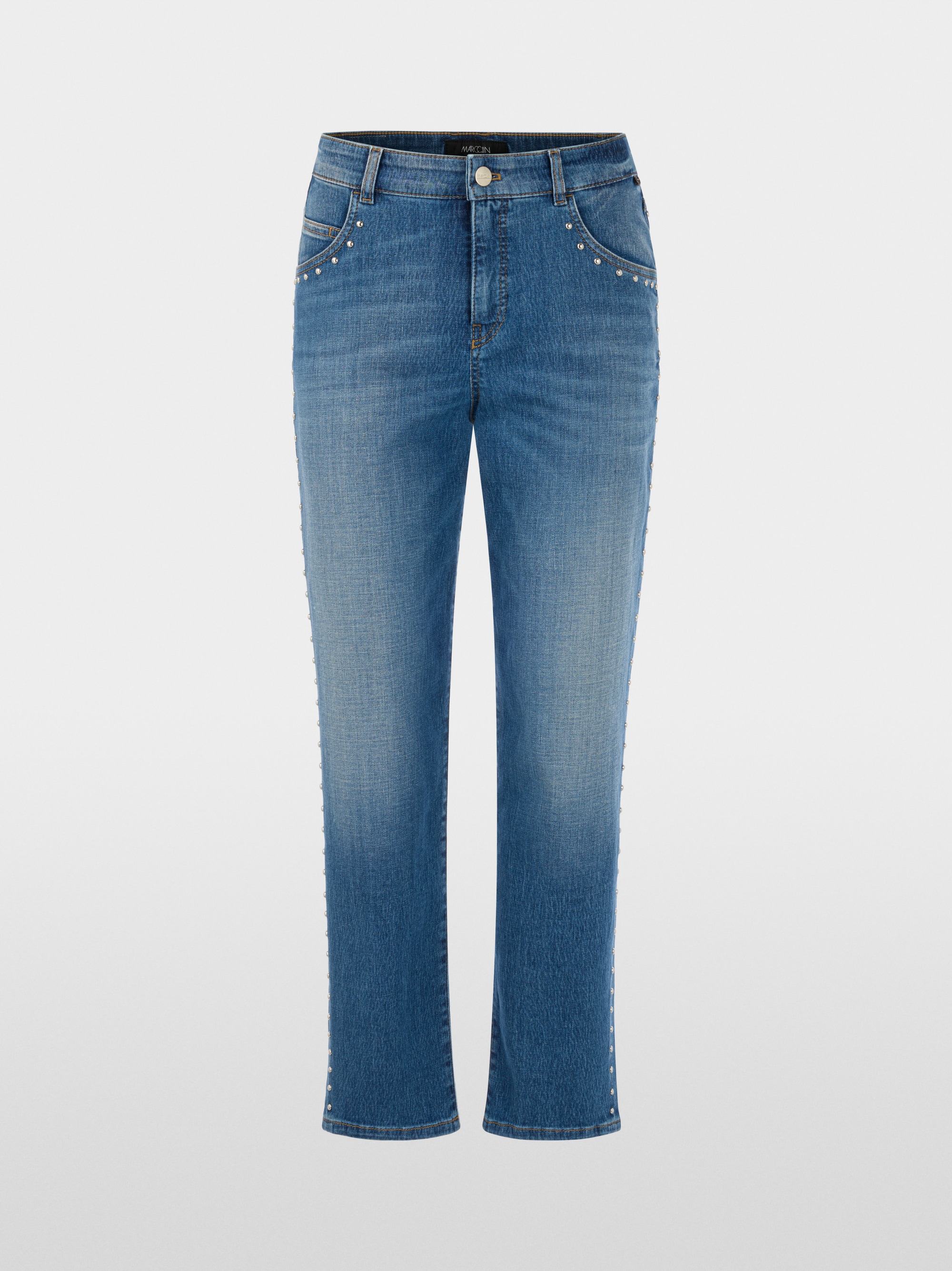 ROHA relaxed fit jeans with studs