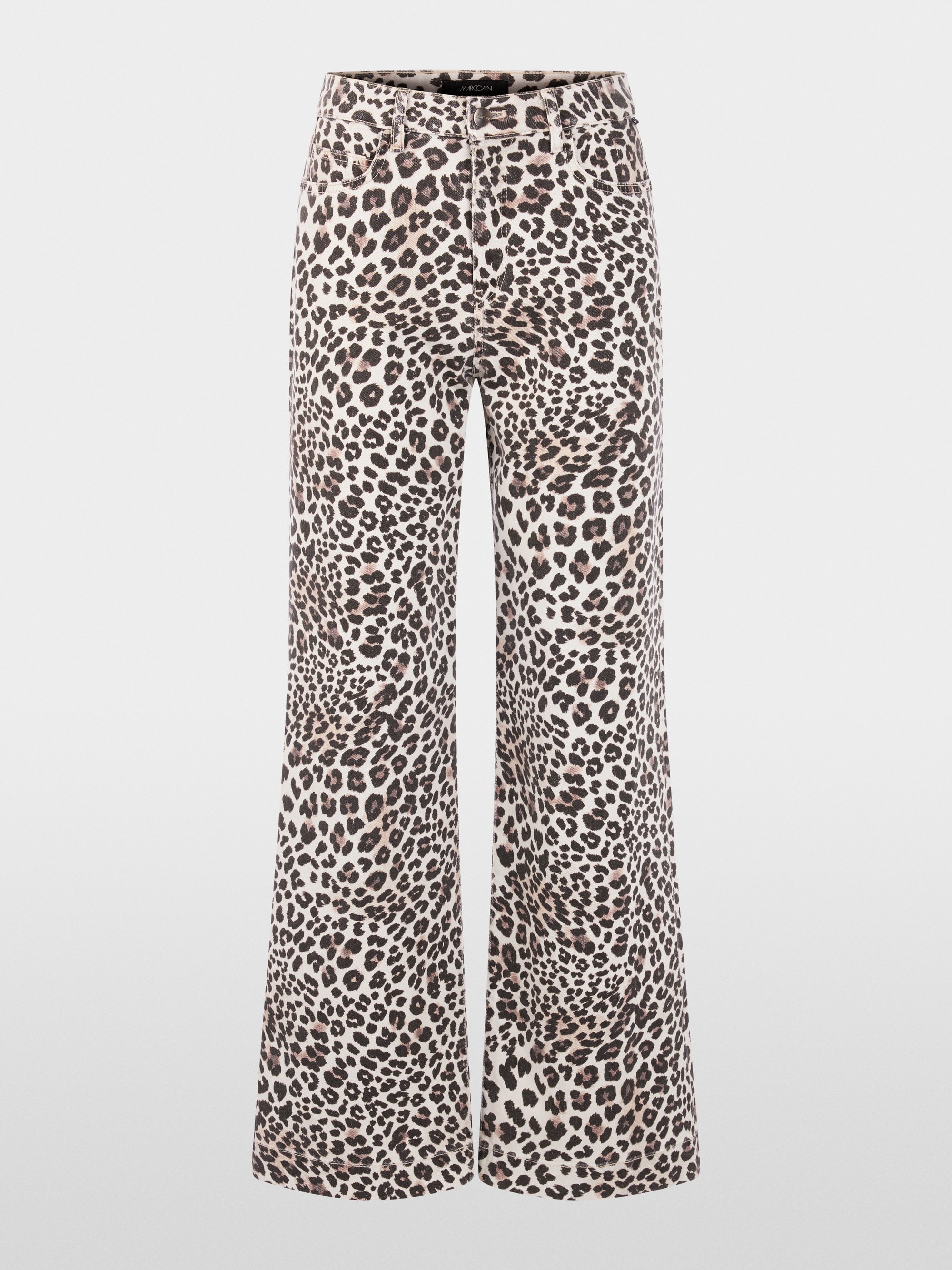 WARRI wide fit leopard print jeans