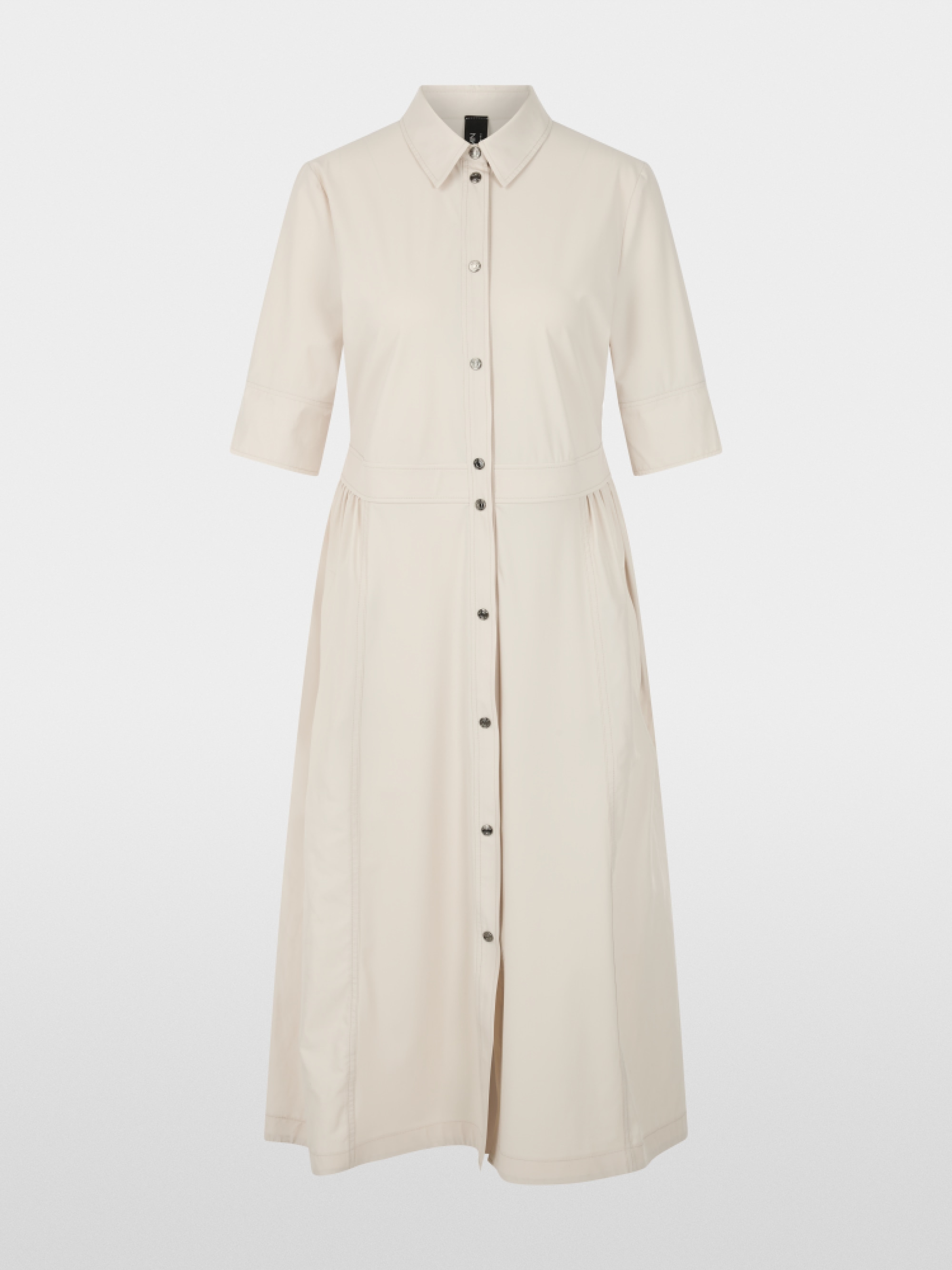 Robe mi-longue en tissu extensible