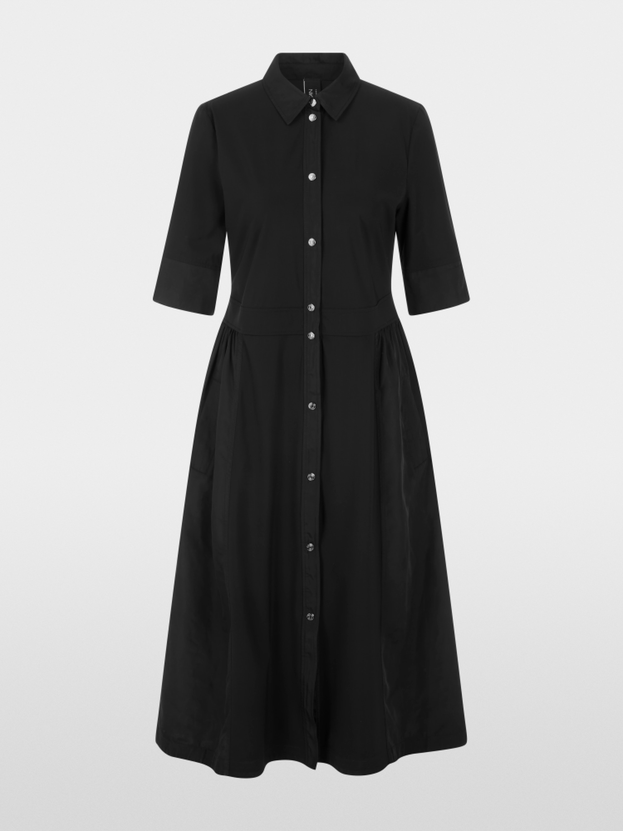 Robe mi-longue en tissu extensible