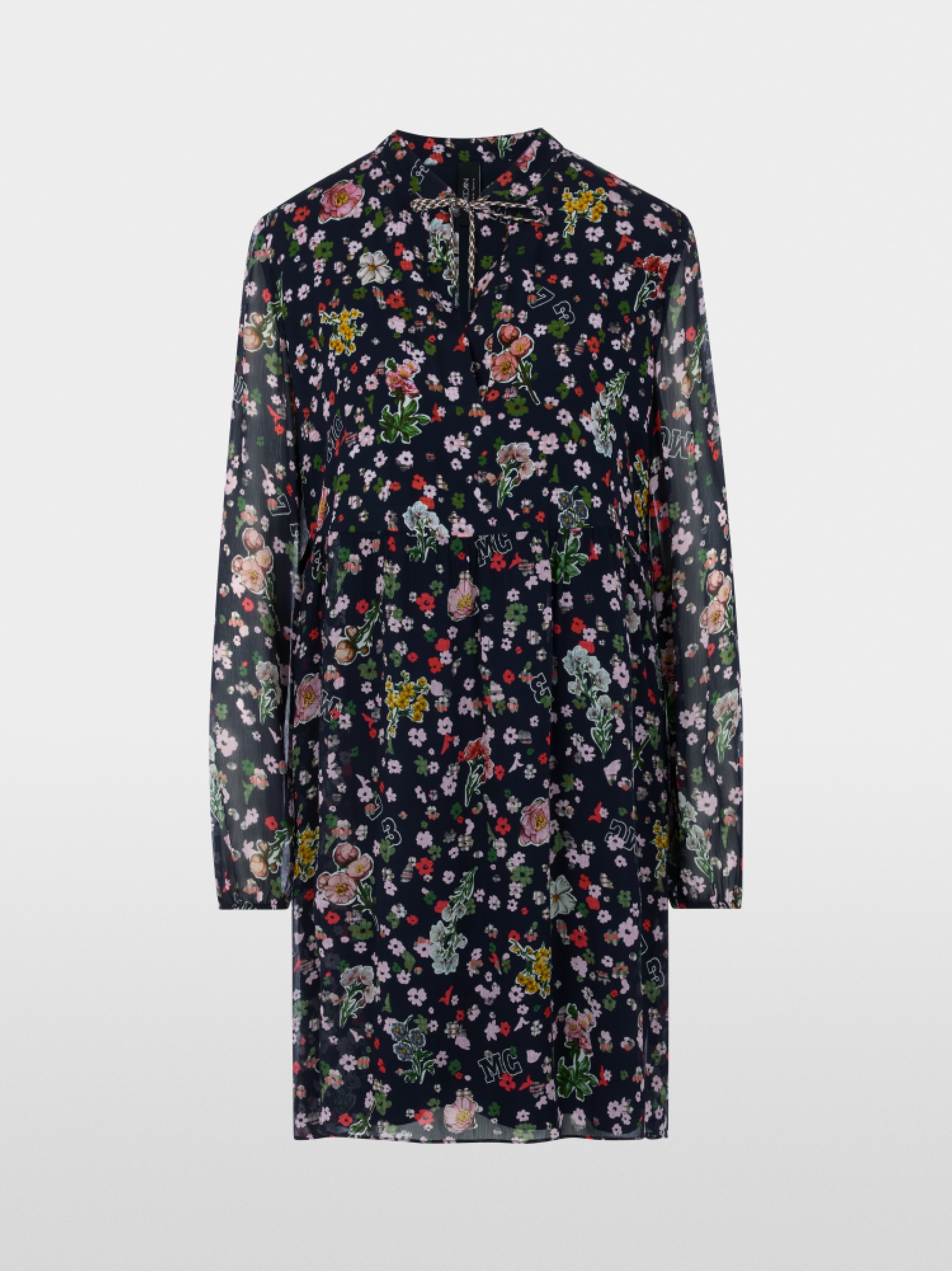 Viscose dress with all-over print