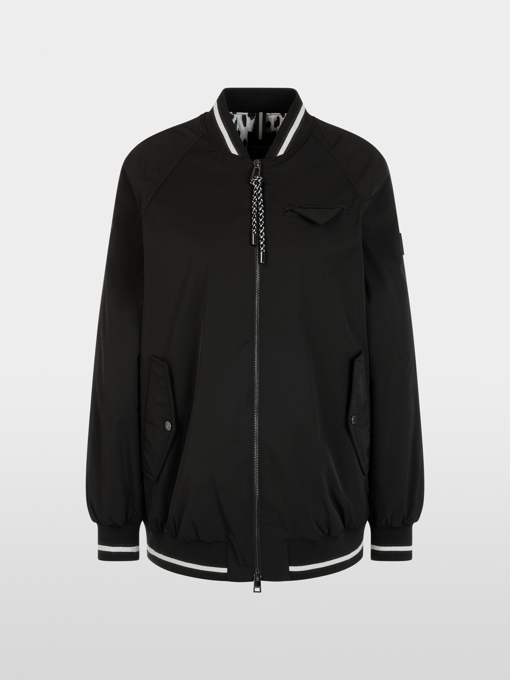 Contemporary look college-style jacket