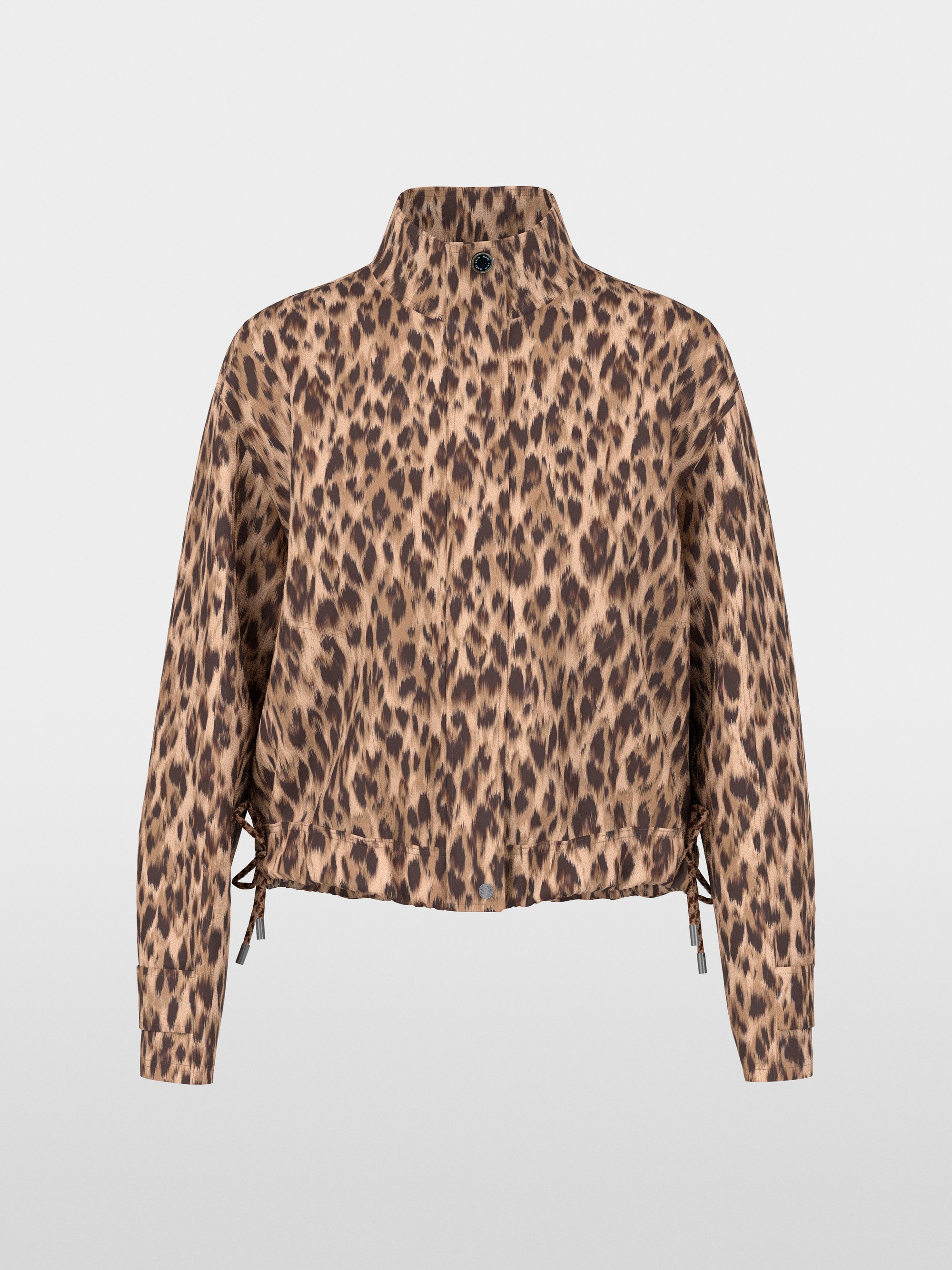 Scuba jacket with leopard print