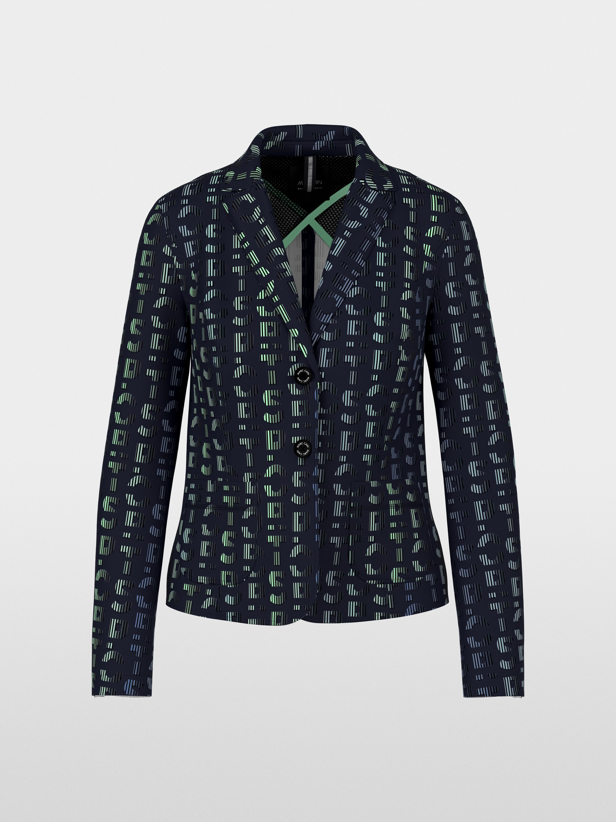 Blazer en jersey imprimé