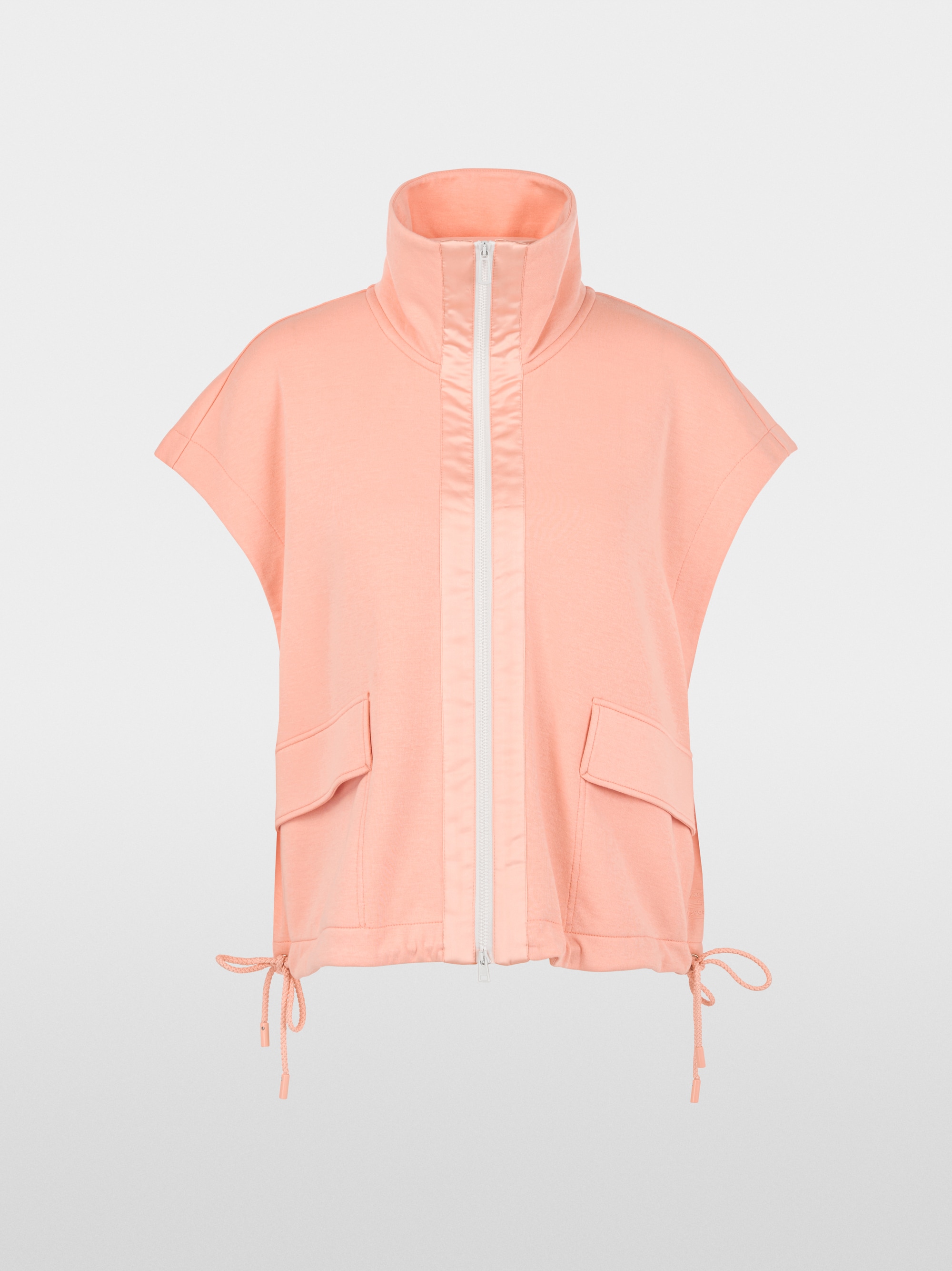 Gilet en mélange de coton à col camionneur