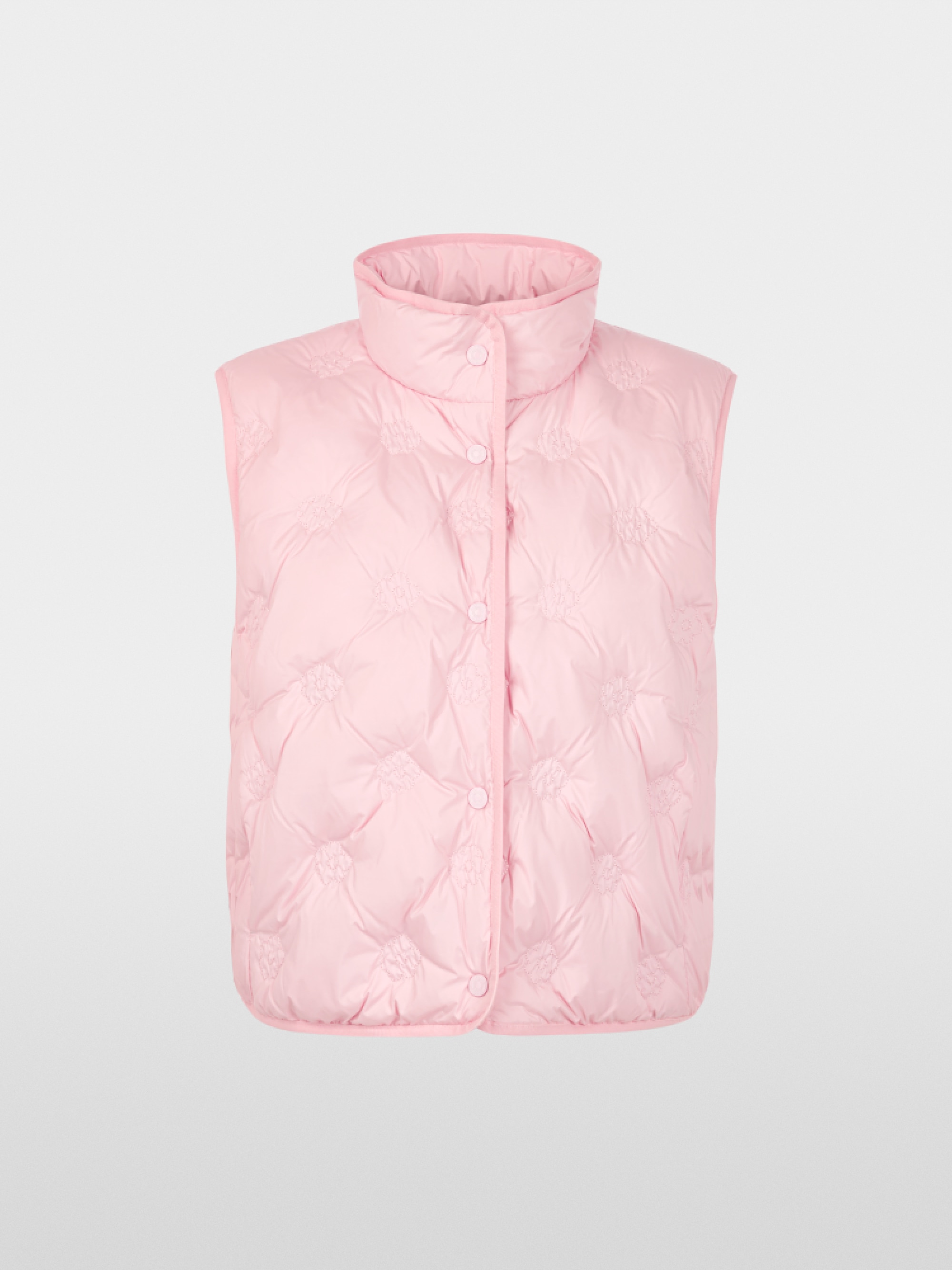 Reversible teddy gilet with quilting