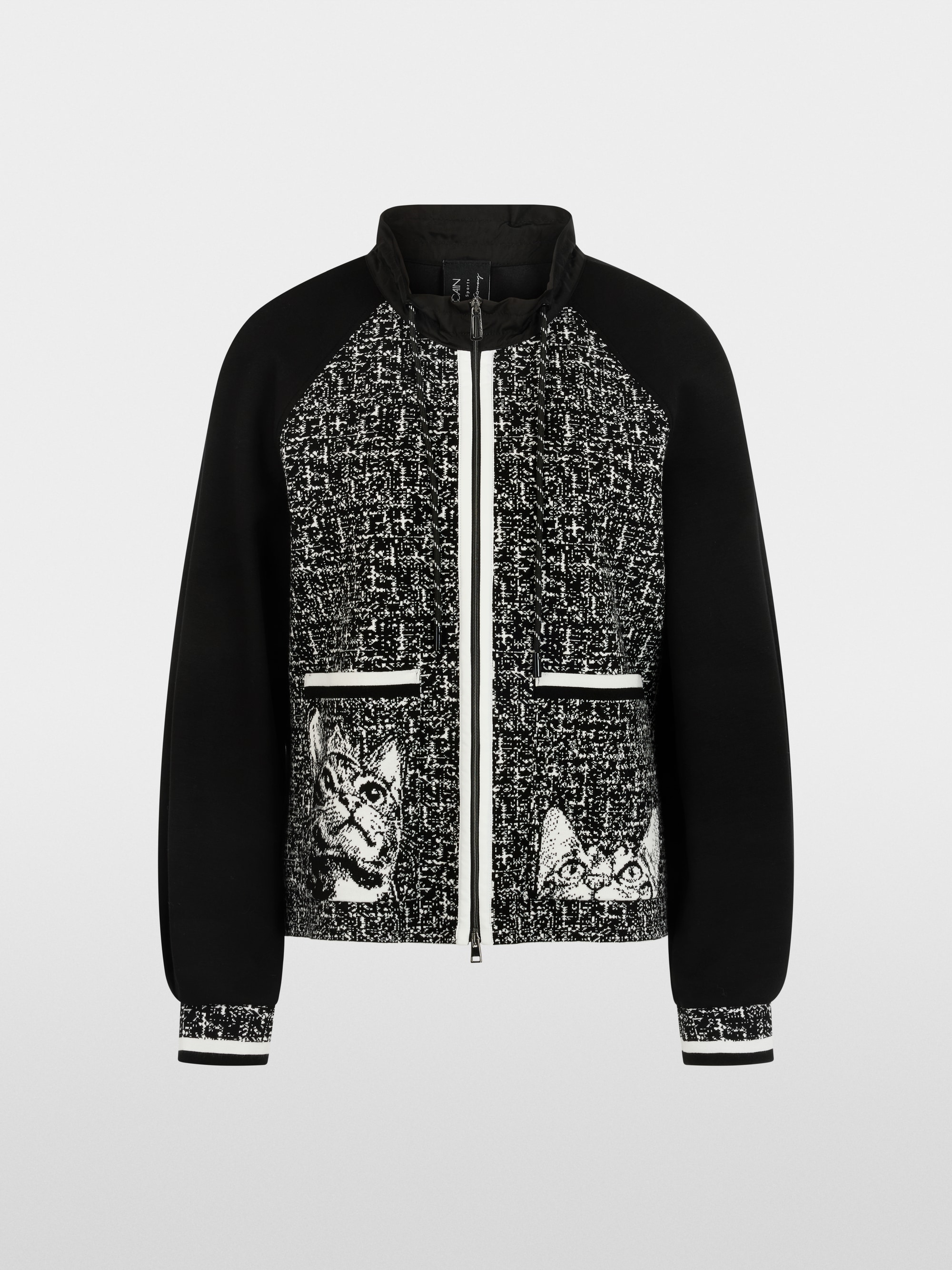 ‘Knitted in Germany’ zip cardigan