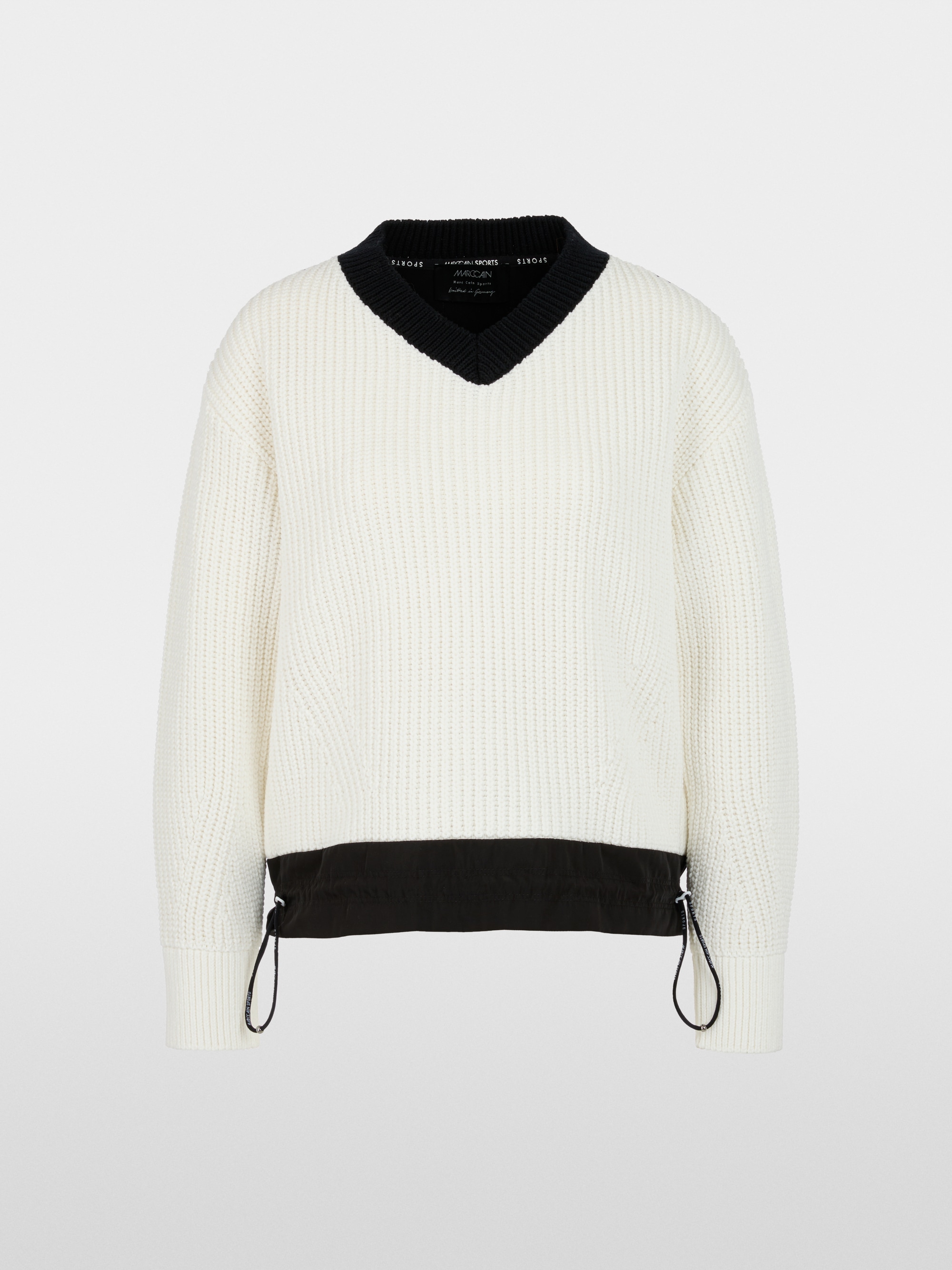 ‘Knitted in Germany’ sporty jumper