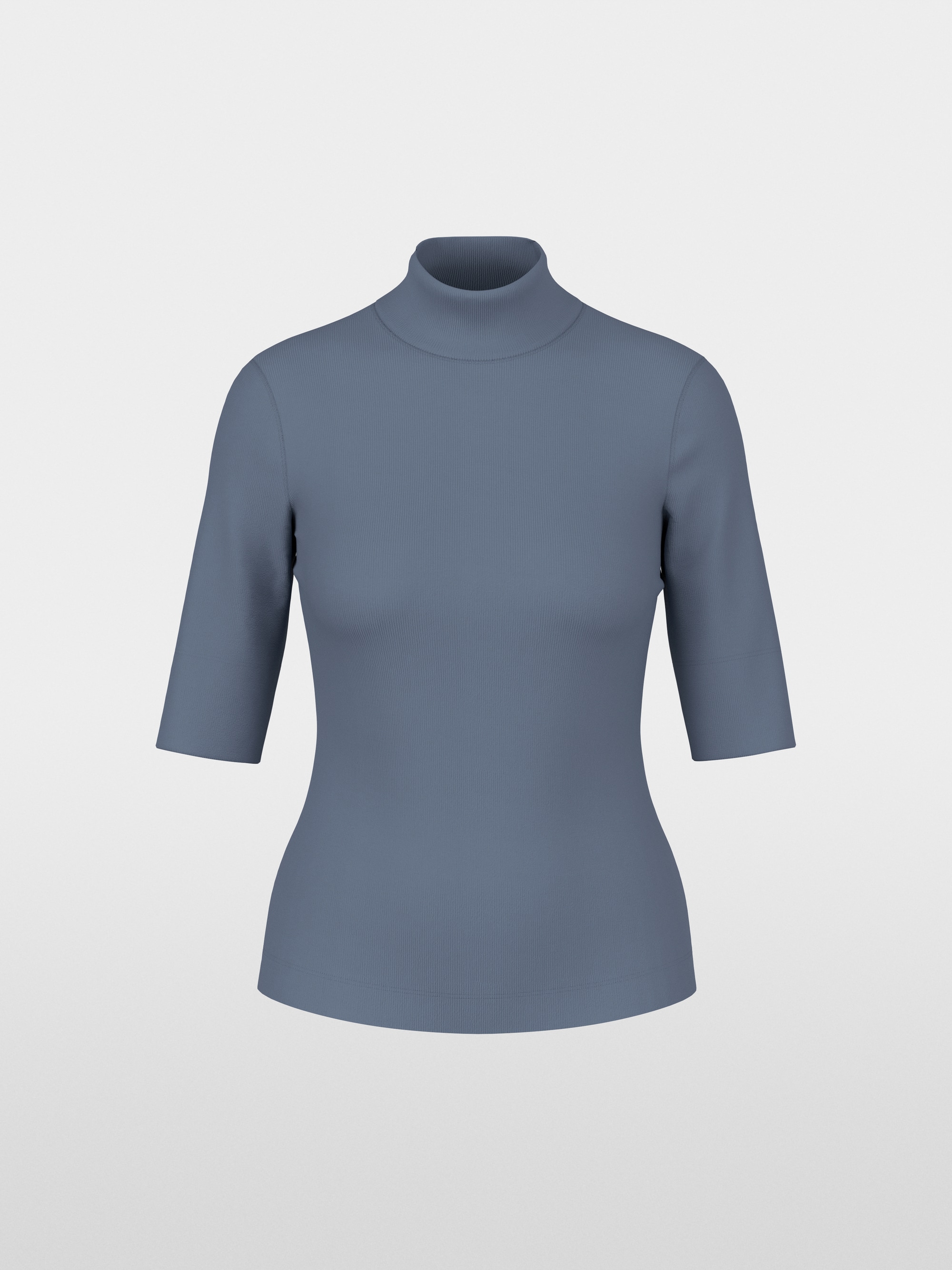 Basic shirt with stand-up collar