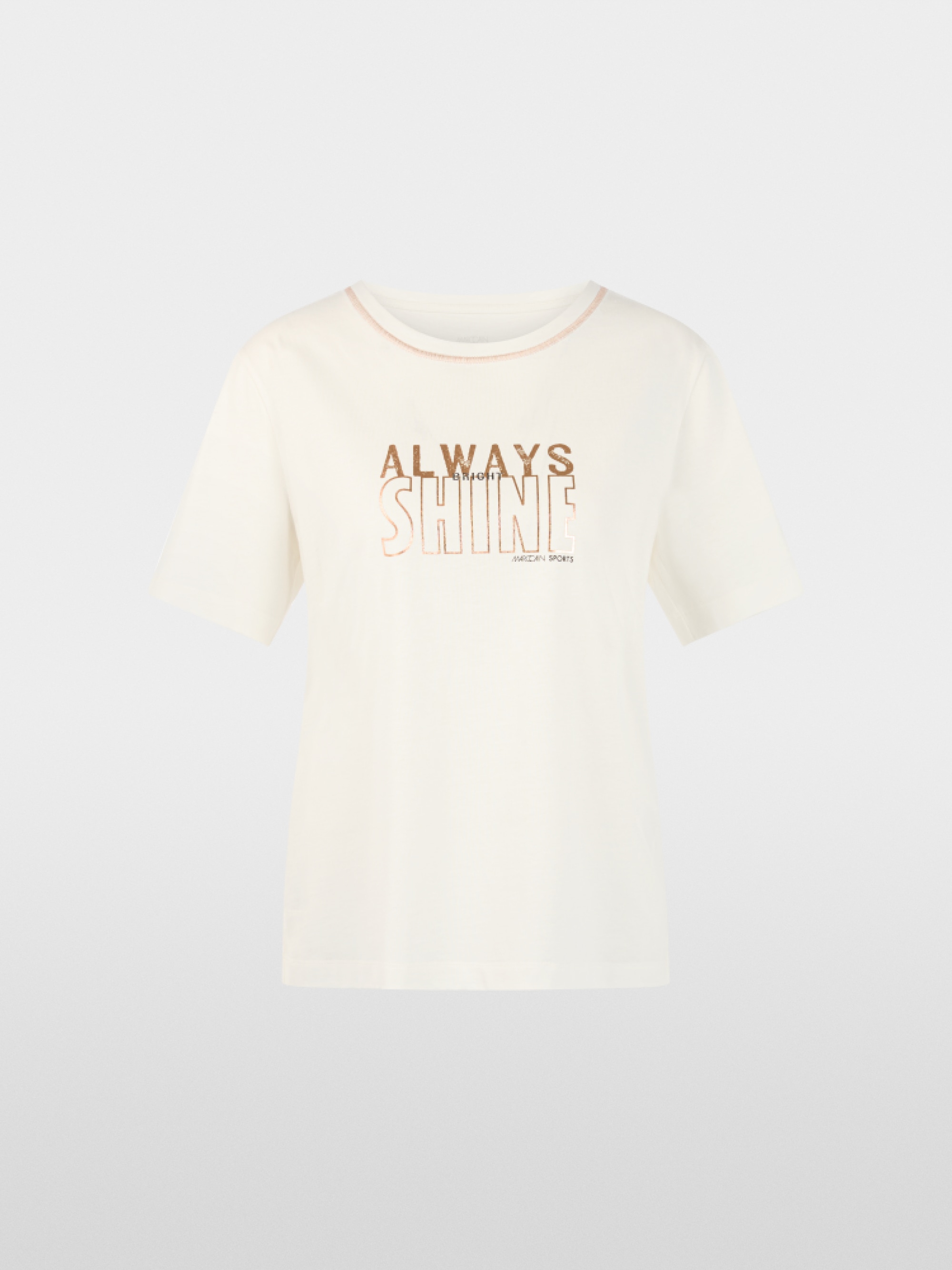 Organic cotton shirt with shimmer print
