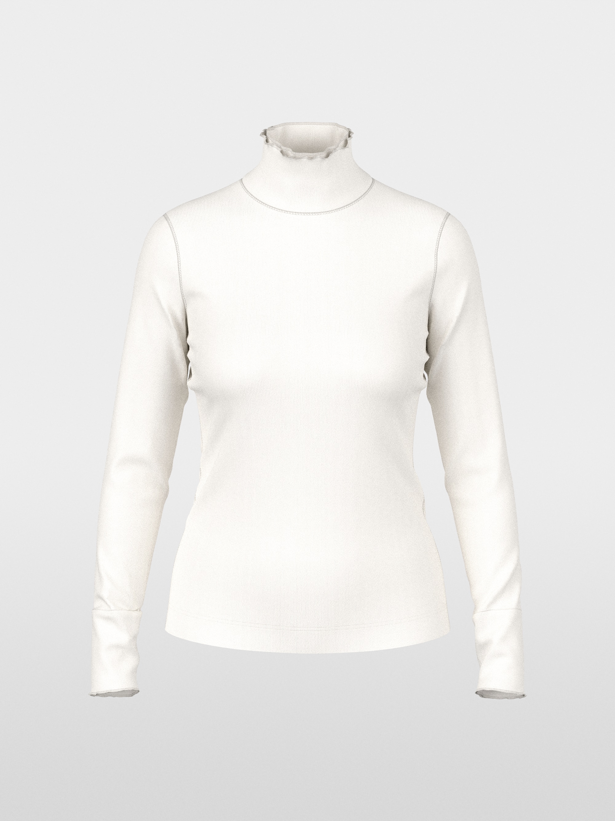 Fitted turtleneck shirt