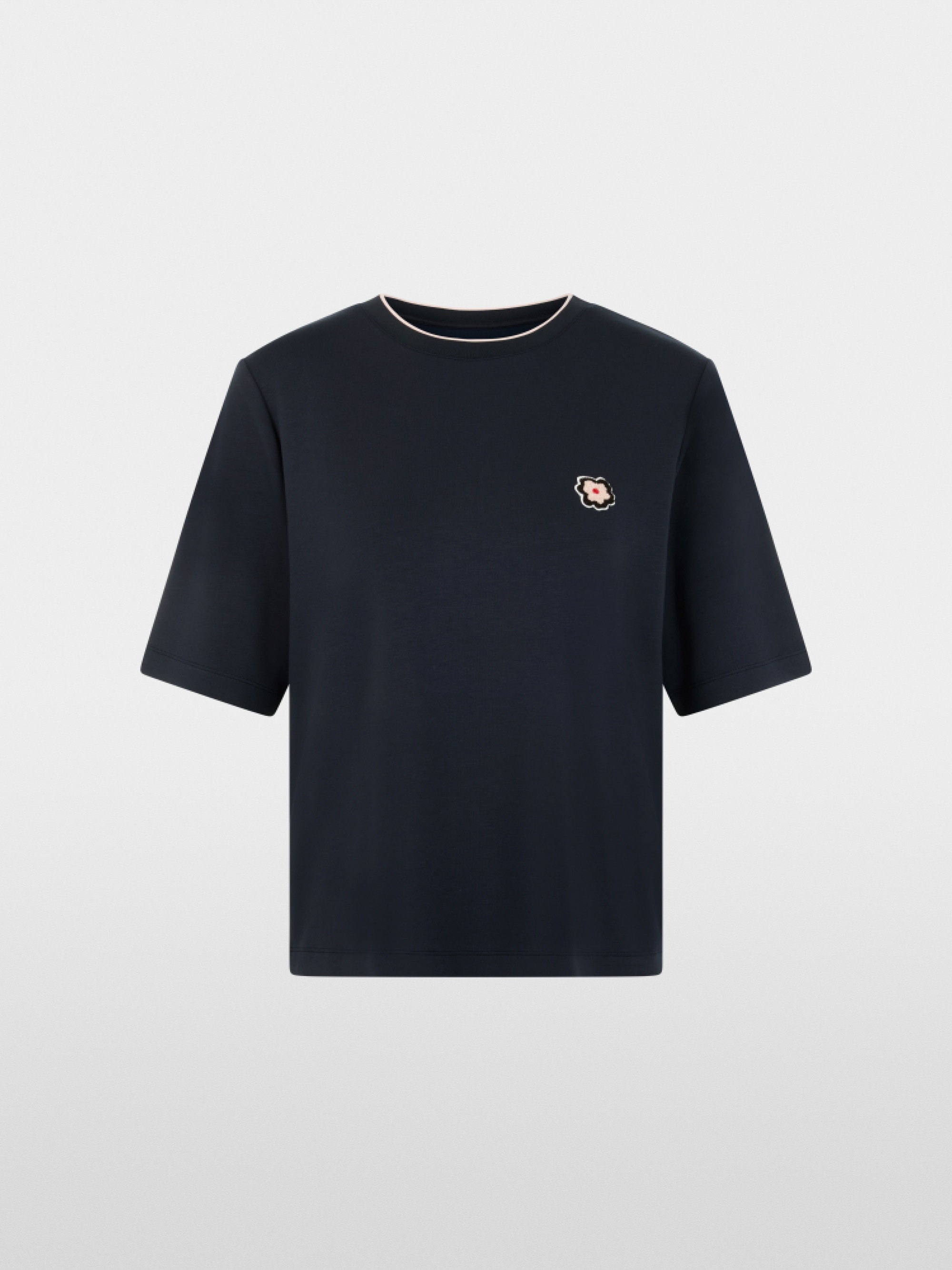 T-shirt à manches courtes avec patch floral