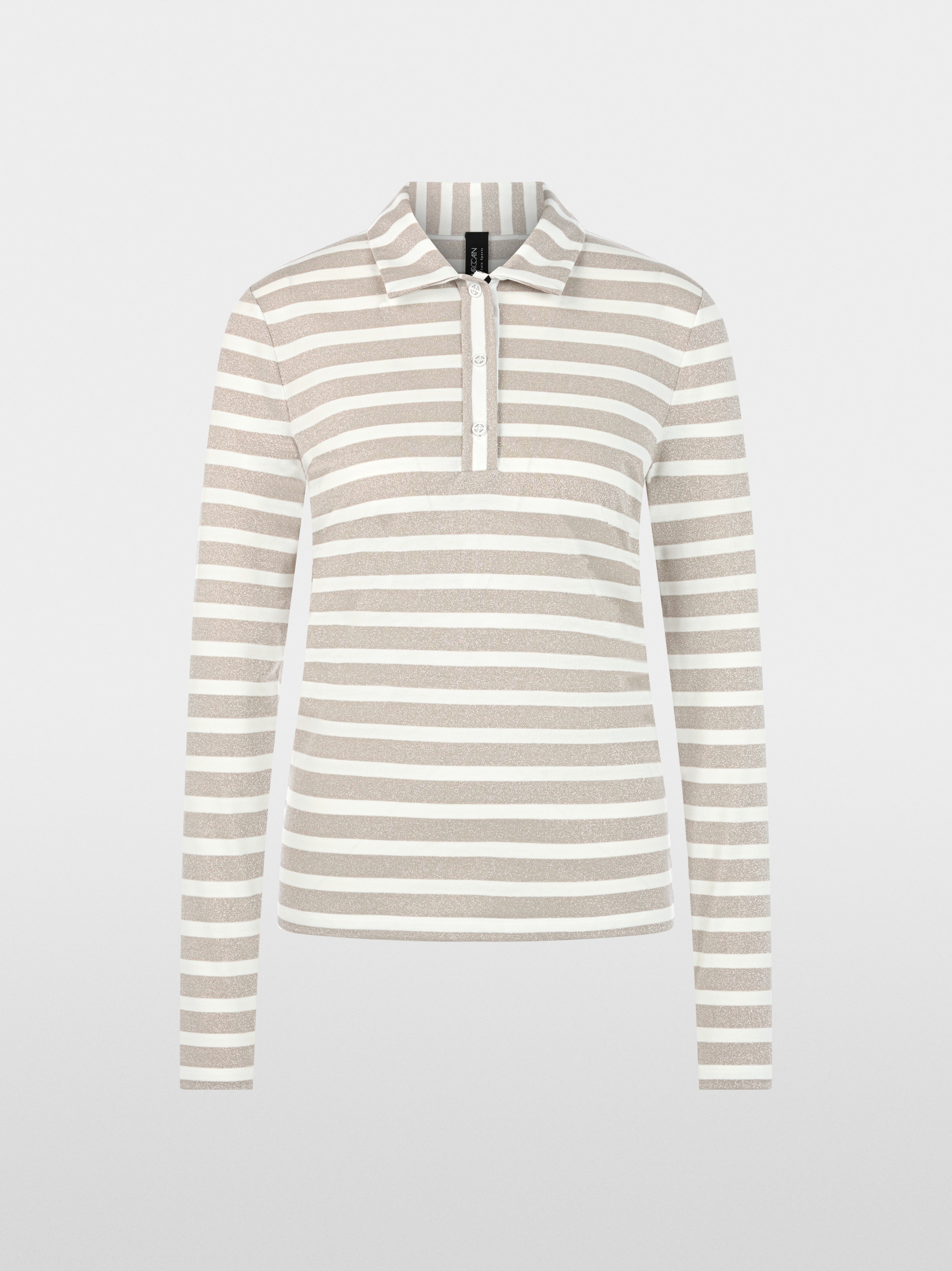 Polo avec effet lurex brillant