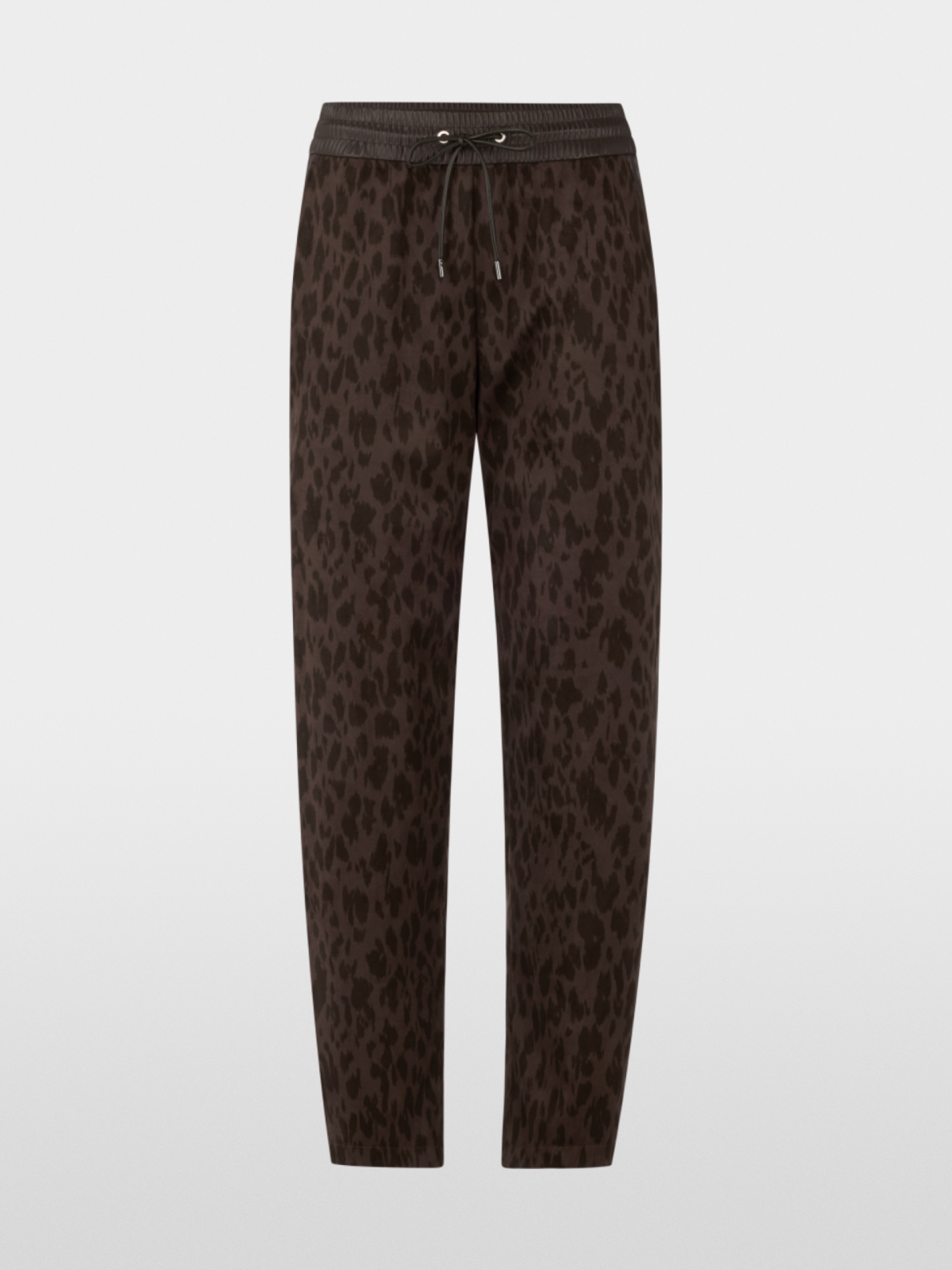 RANCHI relaxed fit leop print trousers