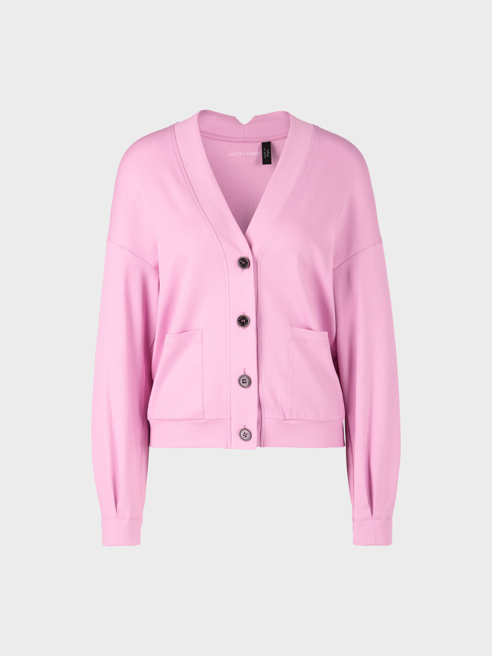 ribbed jacket with buttons