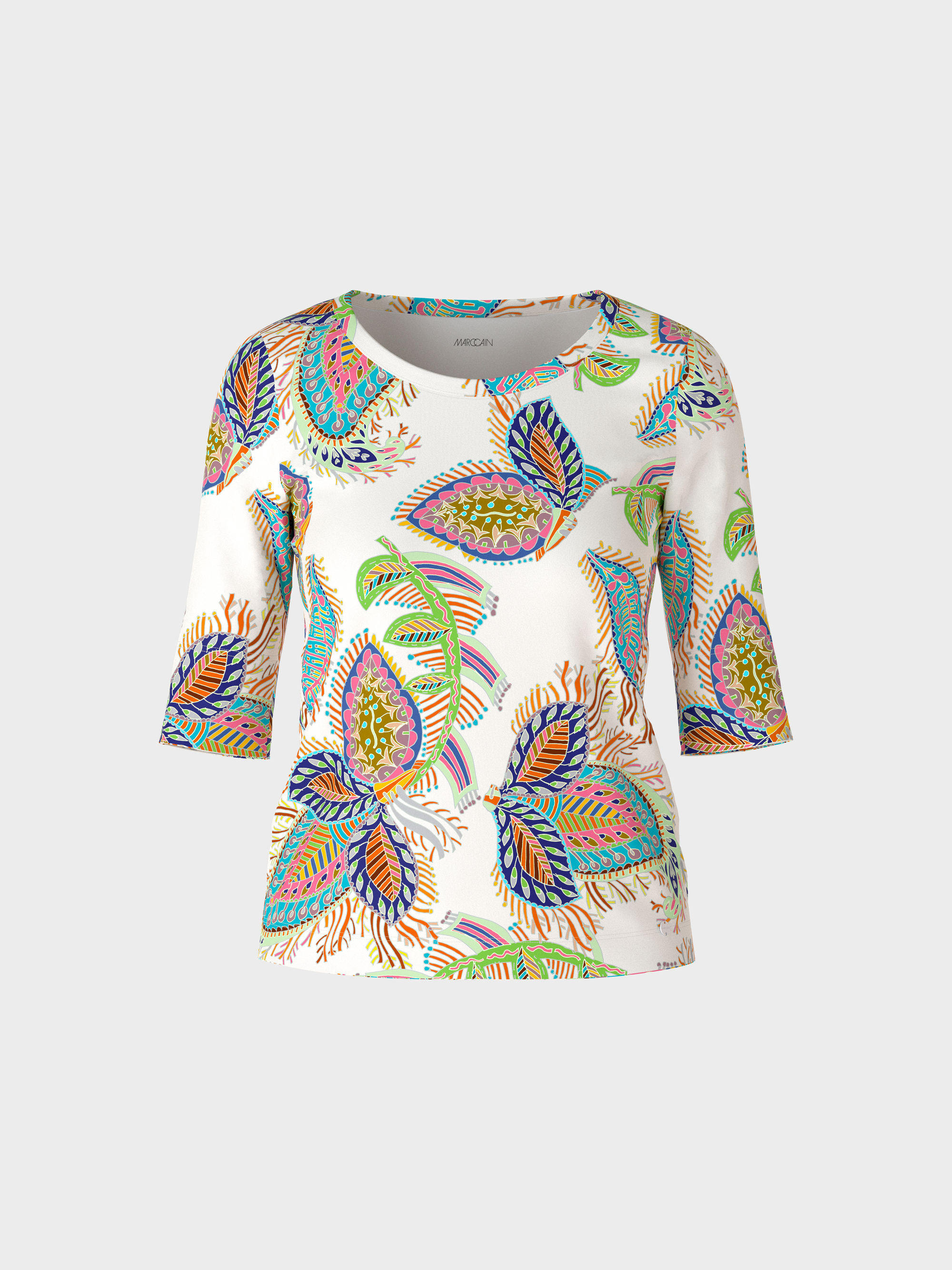 T-Shirt mit ¾-Ärmel | marc-cain.com/de