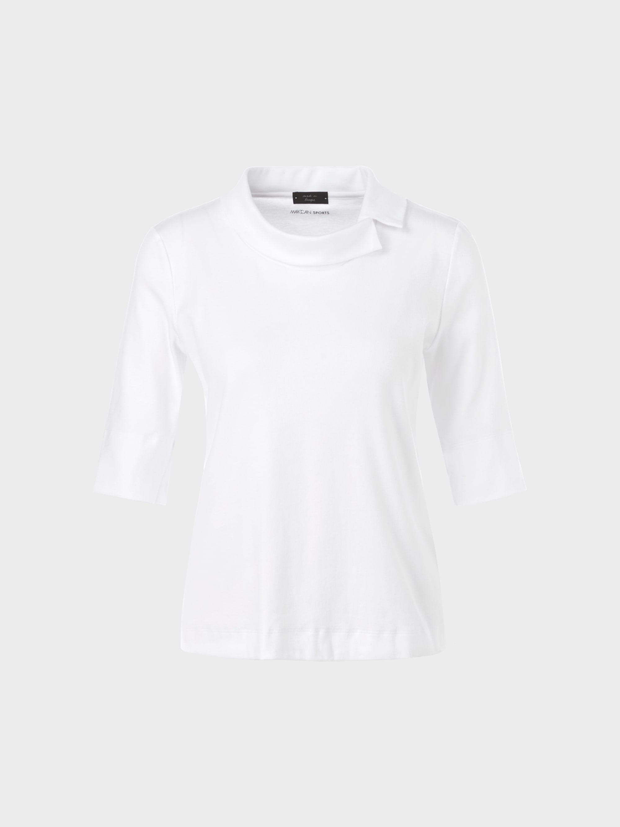 Shirt mit besonderer Kragenlösung | marc-cain.com/de