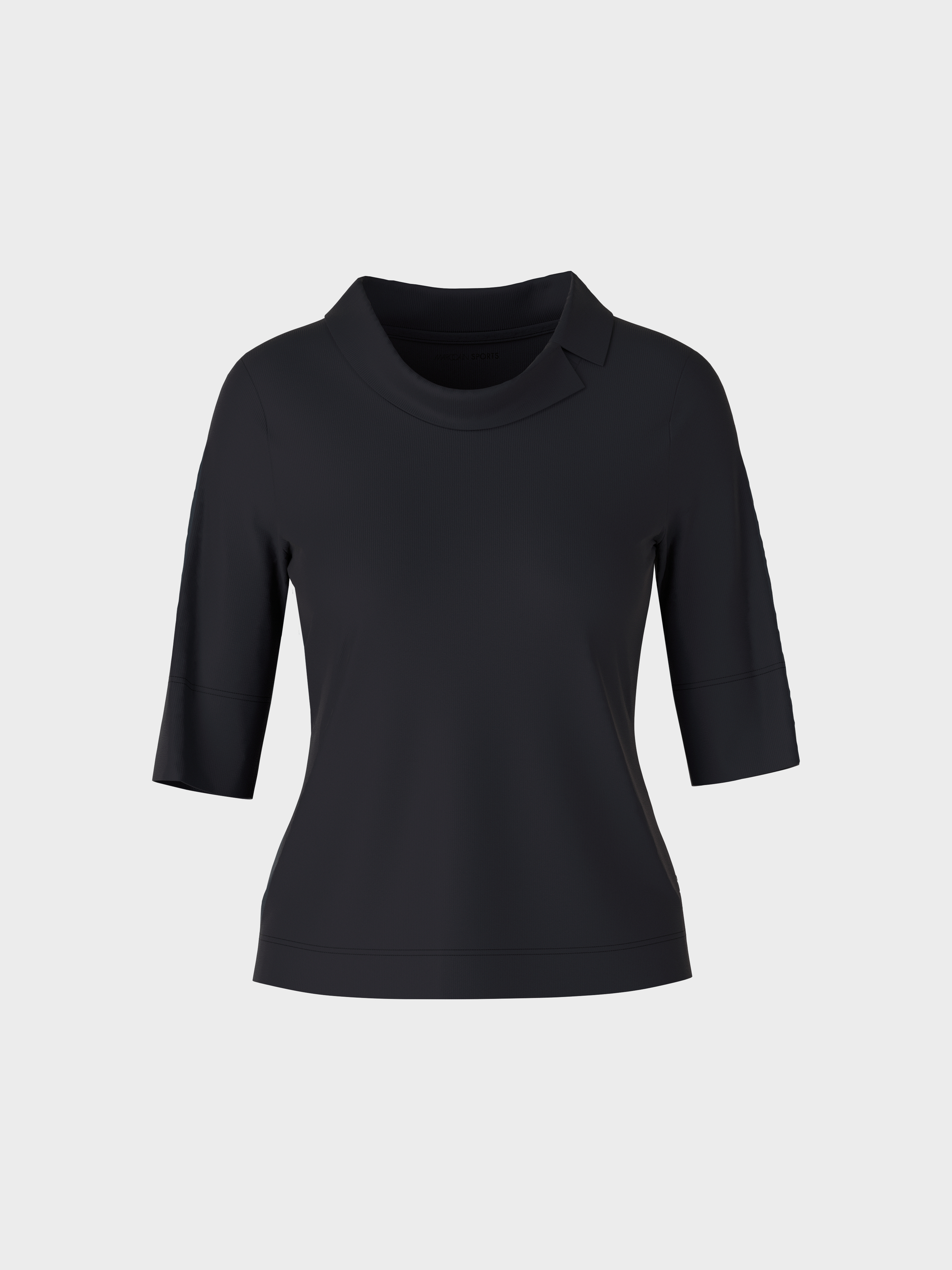 Shirt mit besonderer Kragenlösung | marc-cain.com/de 