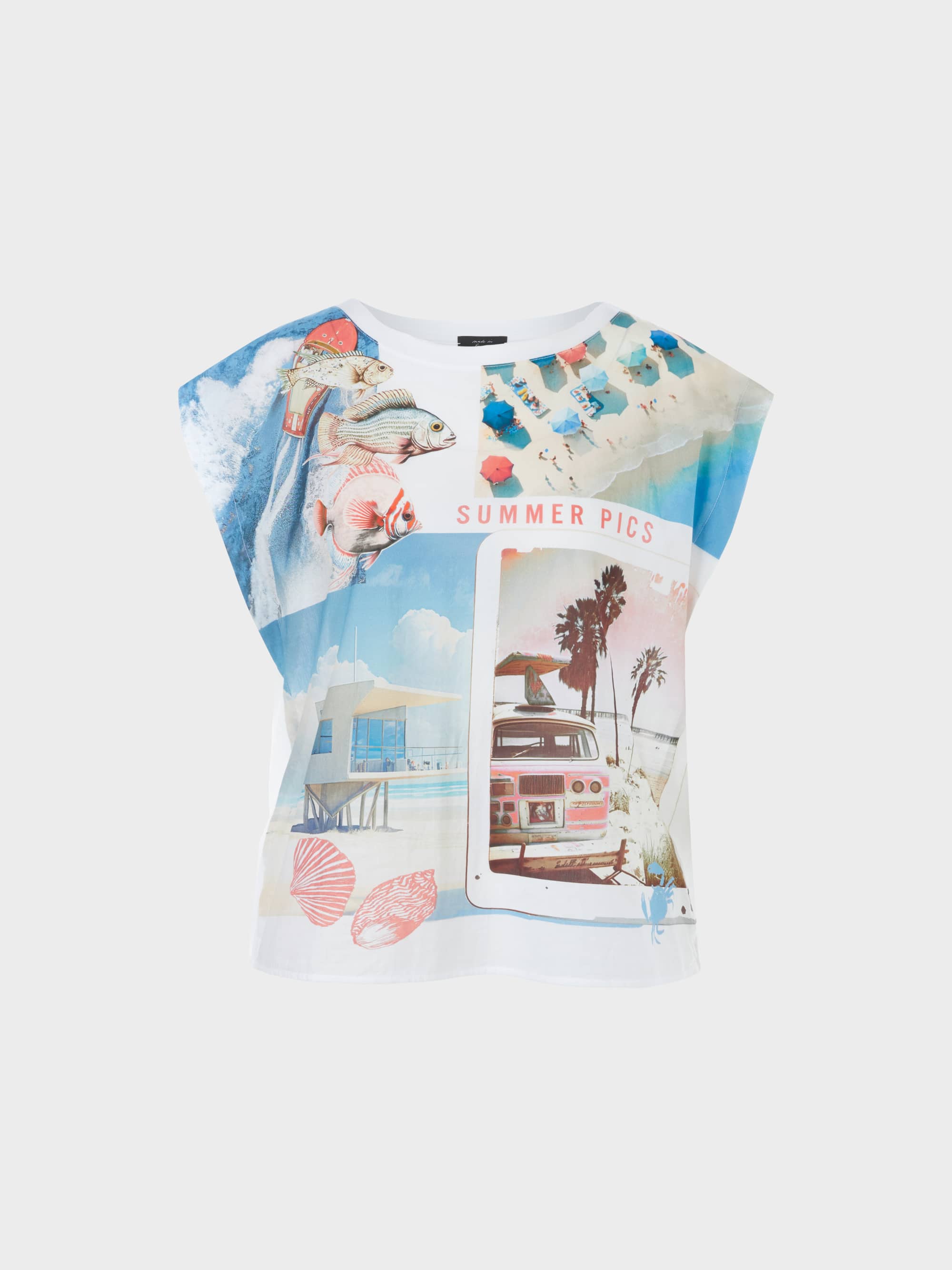 Blusenshirt im Memoriesprint | marc-cain.com/de