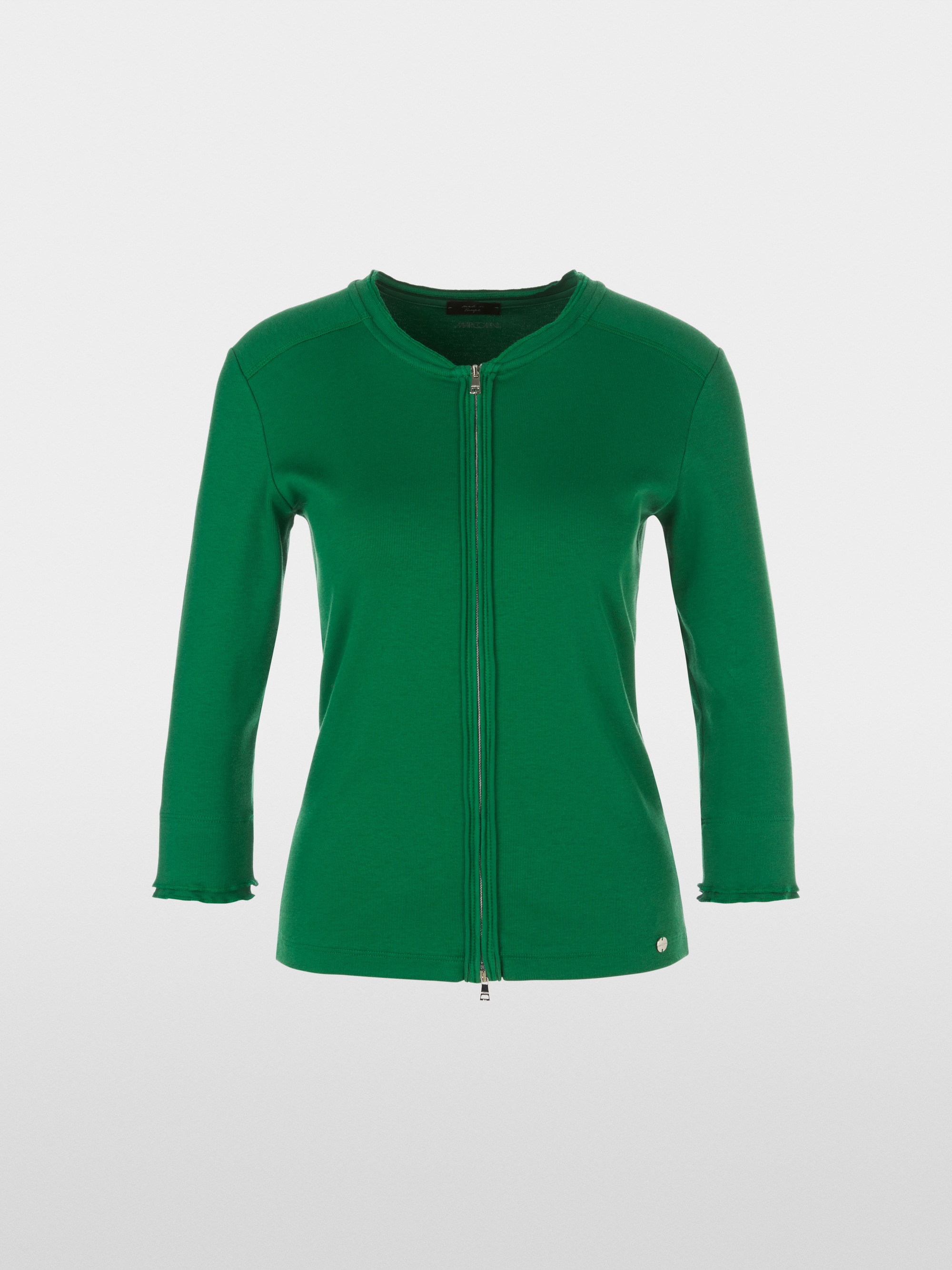 Sporty jacket with ruffle detail
