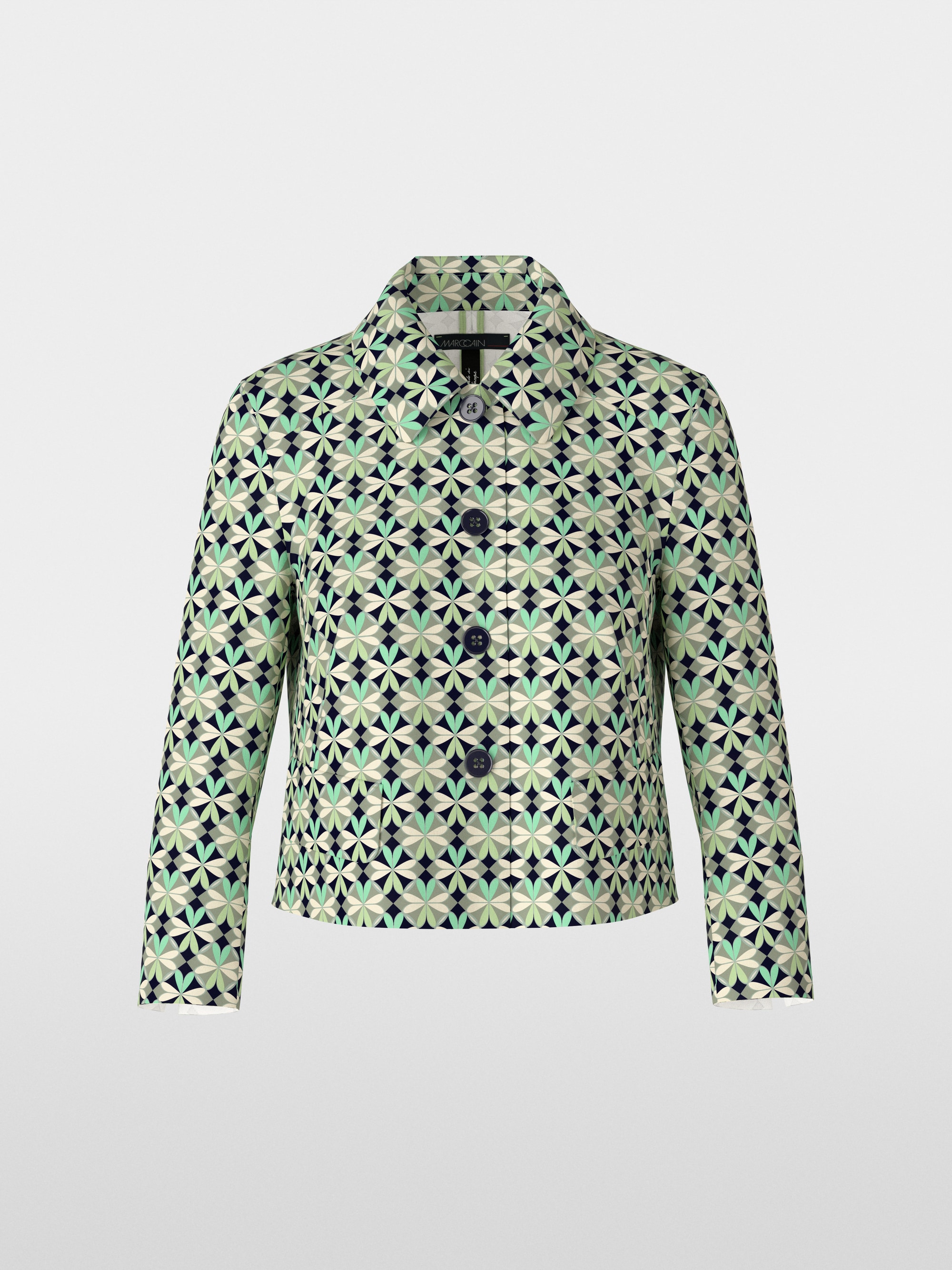Bedruckte Jacke aus Scuba-Jersey