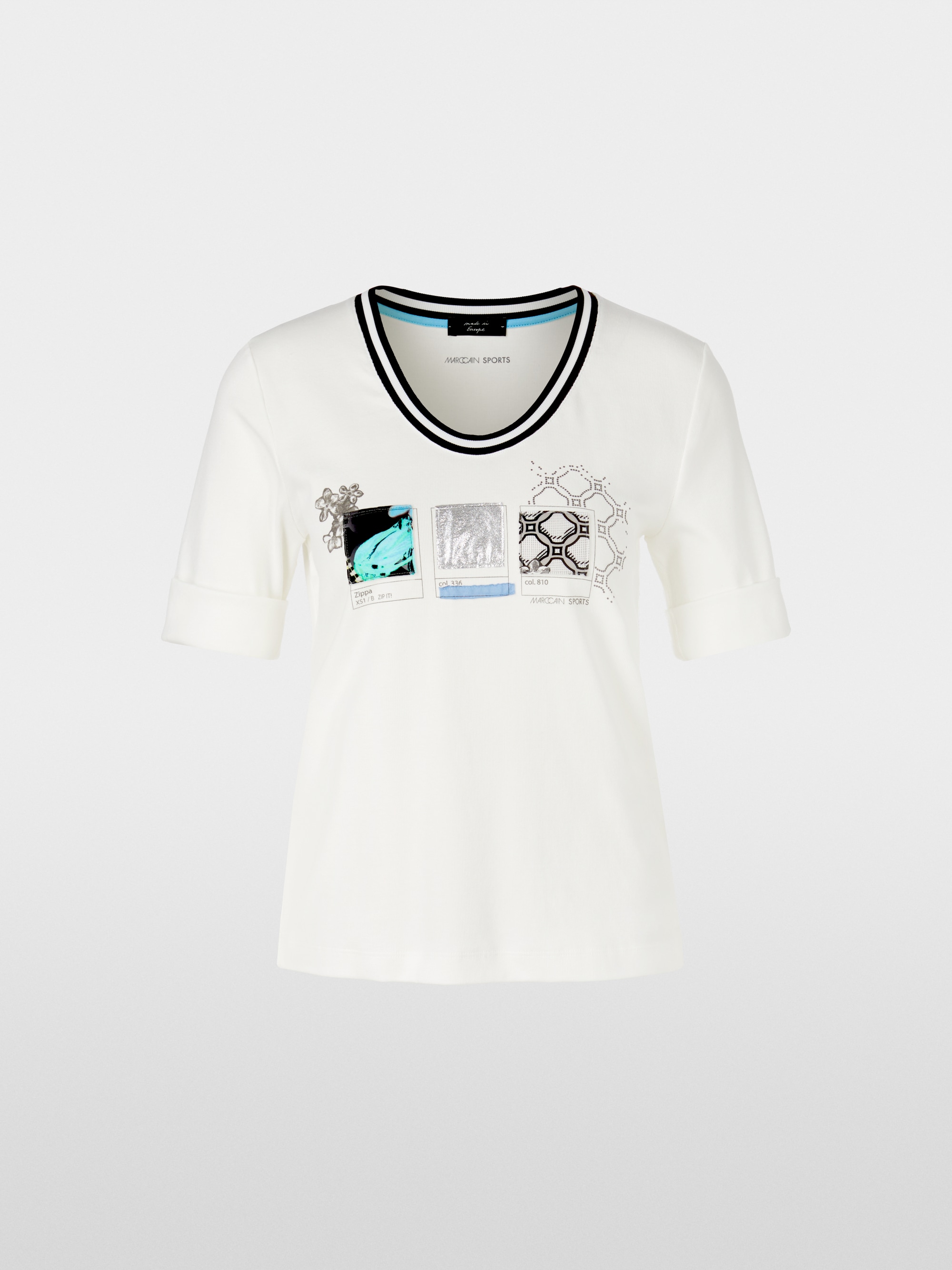 Cotton rib T-shirt