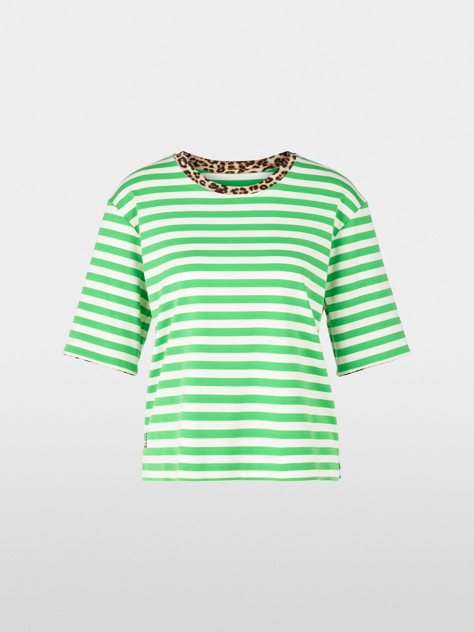 Gestreiftes T-Shirt mit 3/4-Ärmel