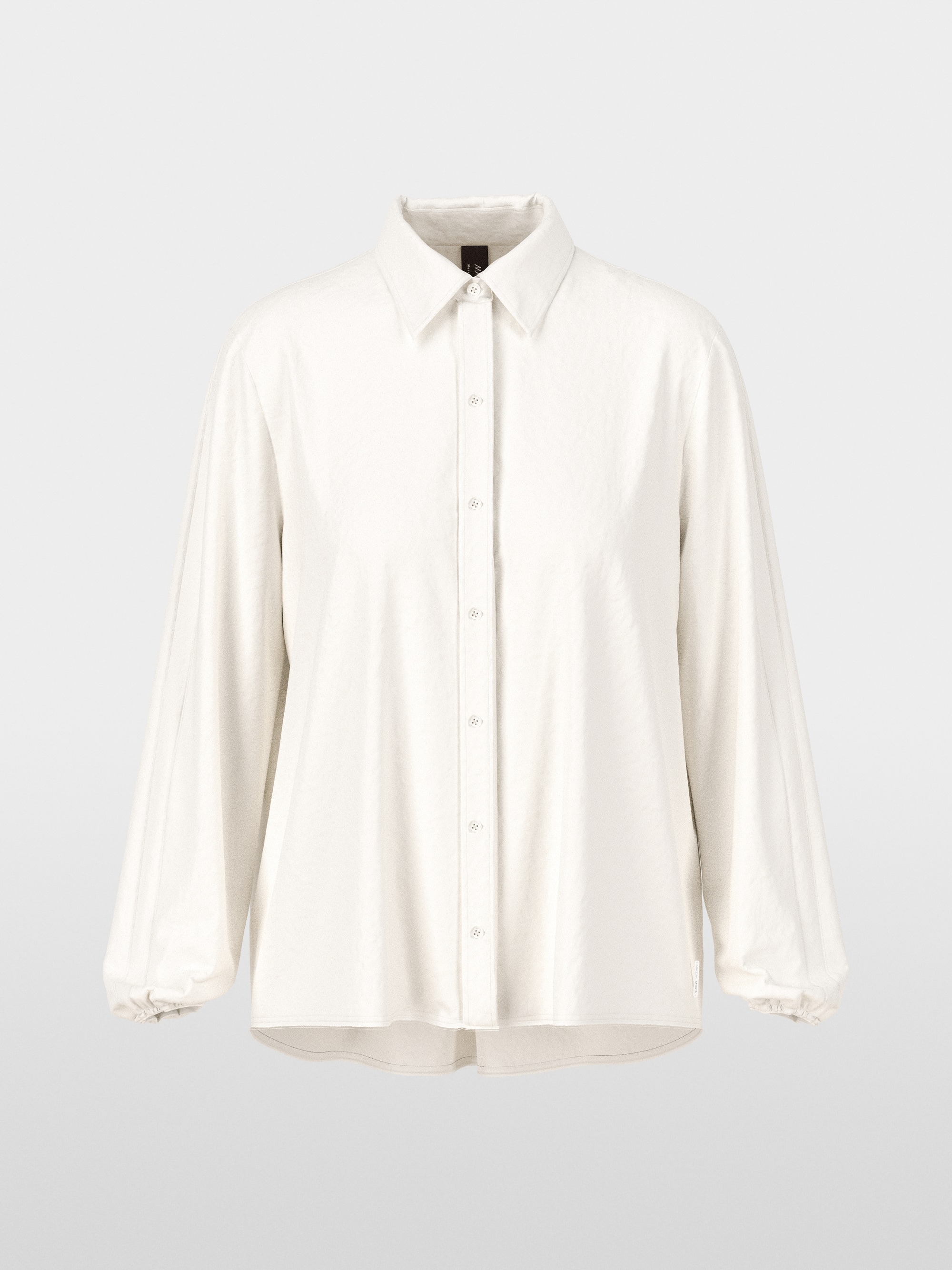 Lichtgewicht overhemdblouse effen kleur