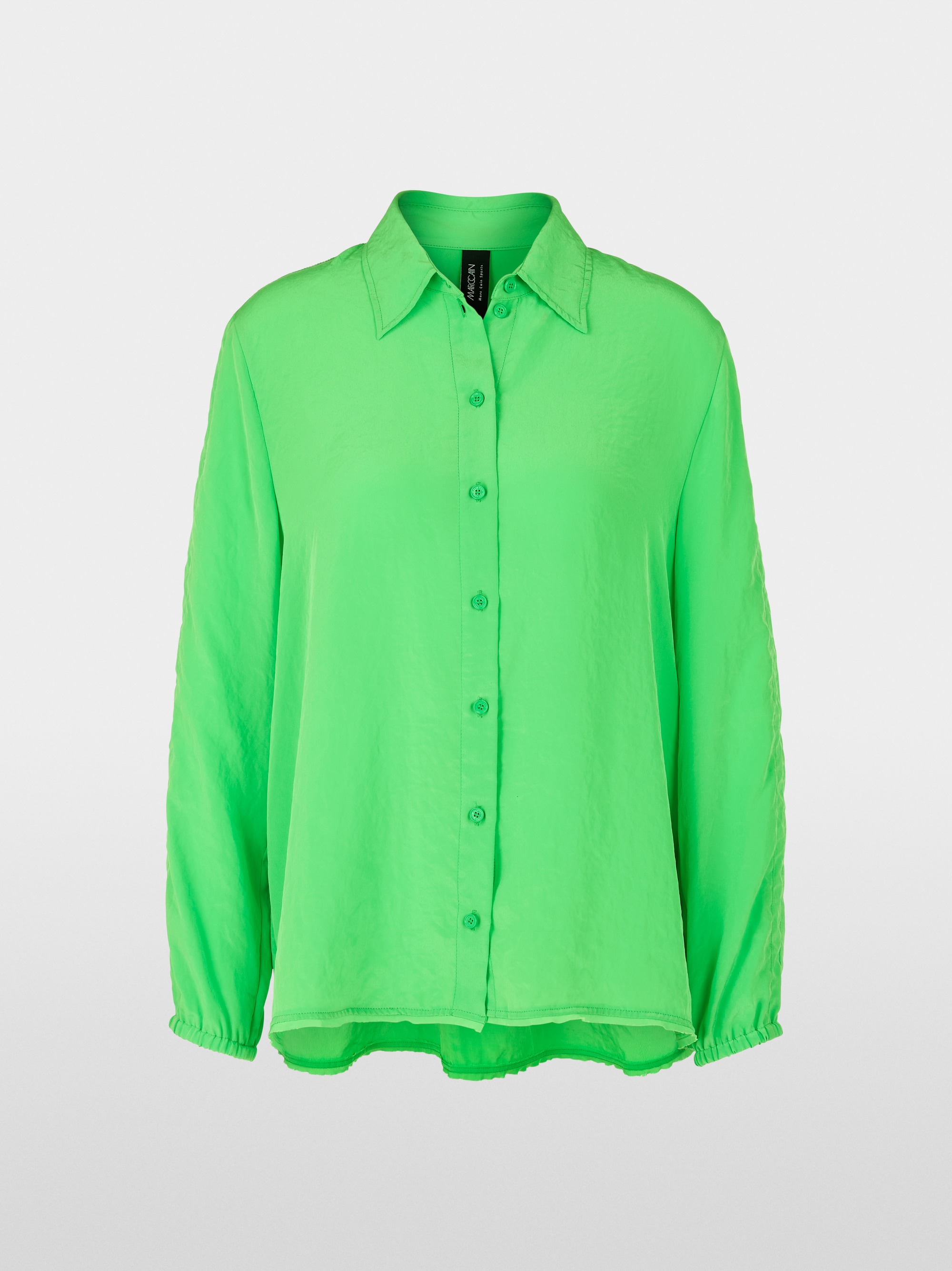 Leichte Hemdbluse in Uni