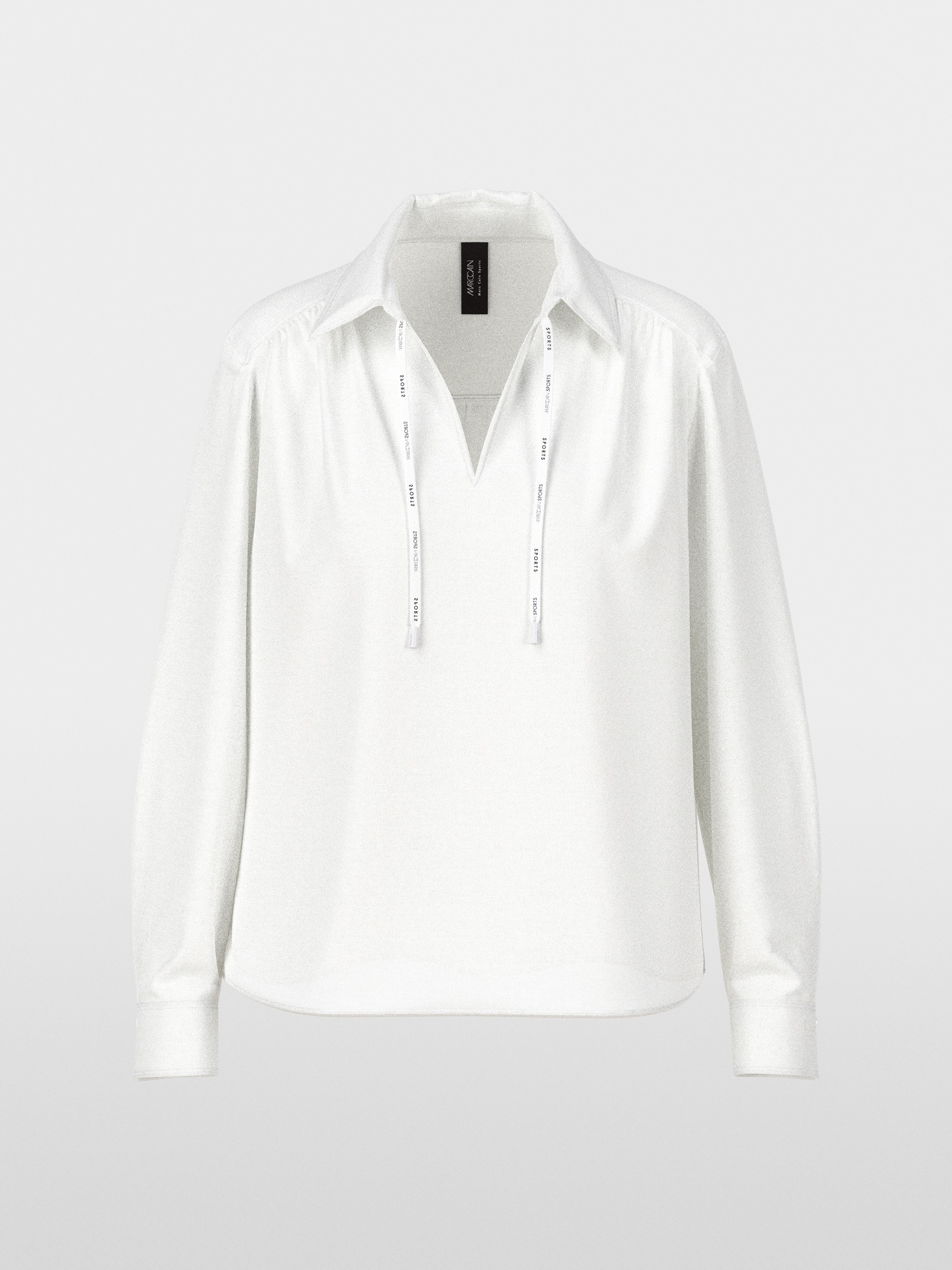 Slip-on blouse made of delicate ramie