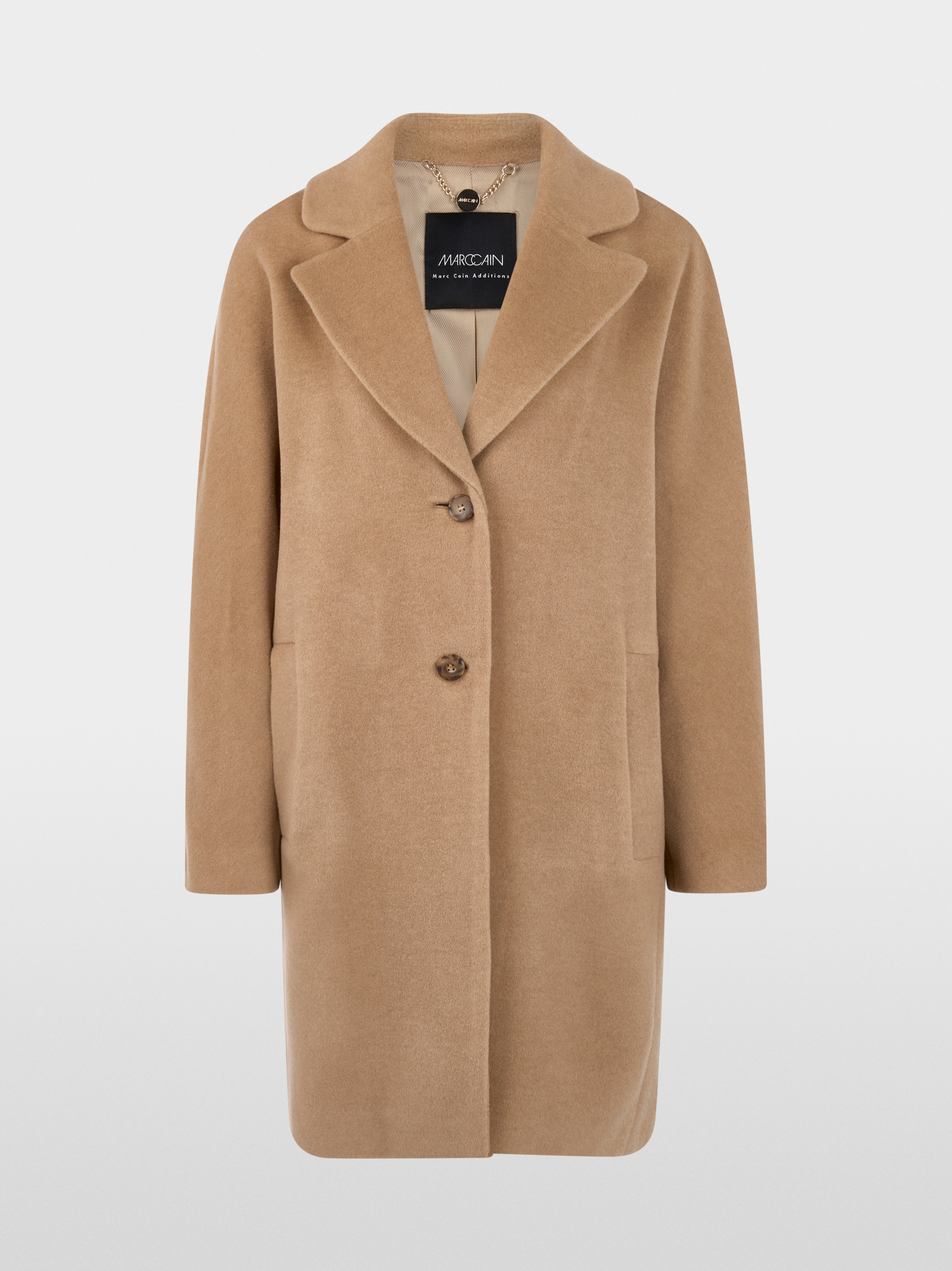 Manteau ample en laine d'alpaga mélangée