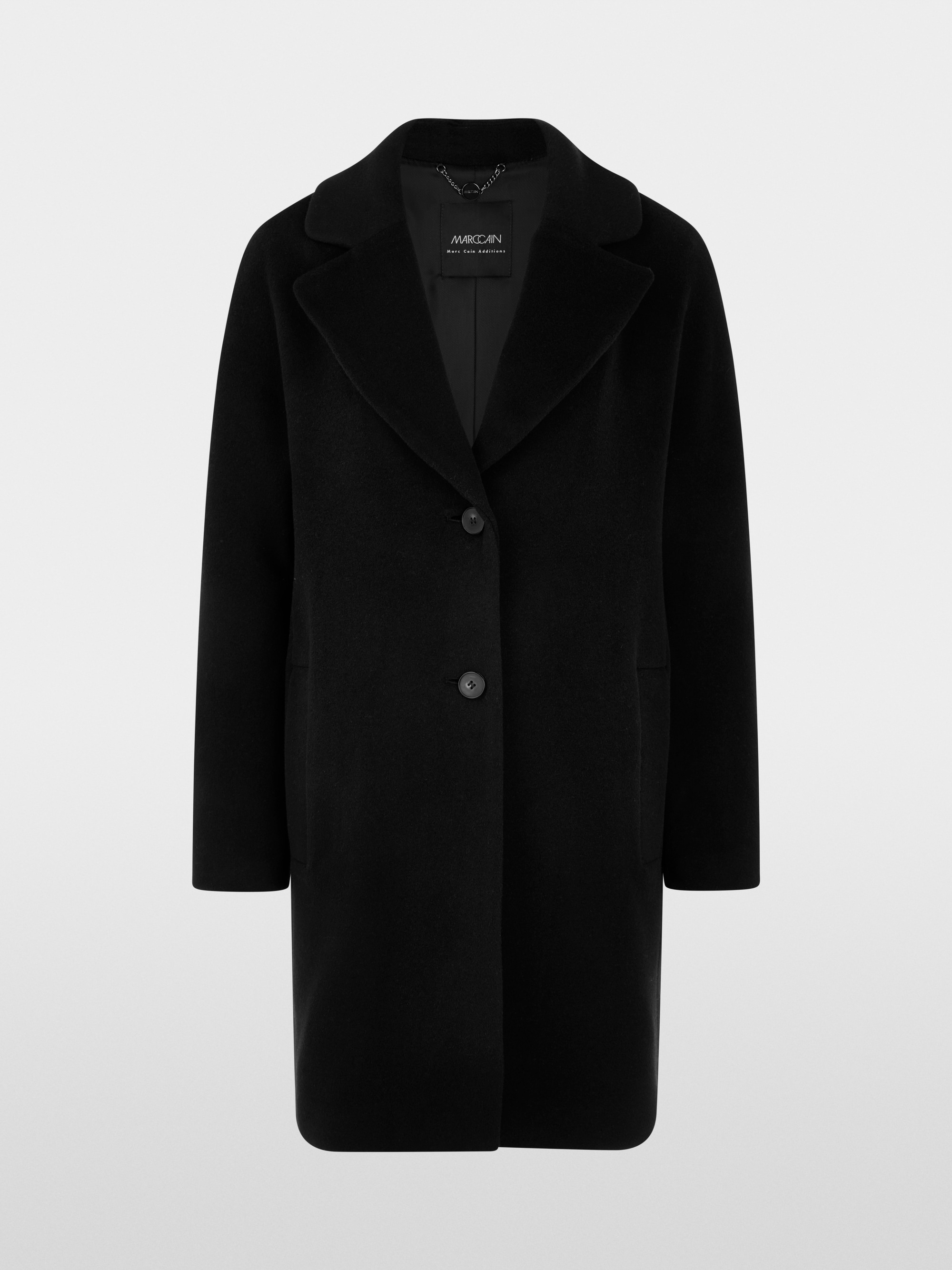 Manteau ample en laine d'alpaga mélangée