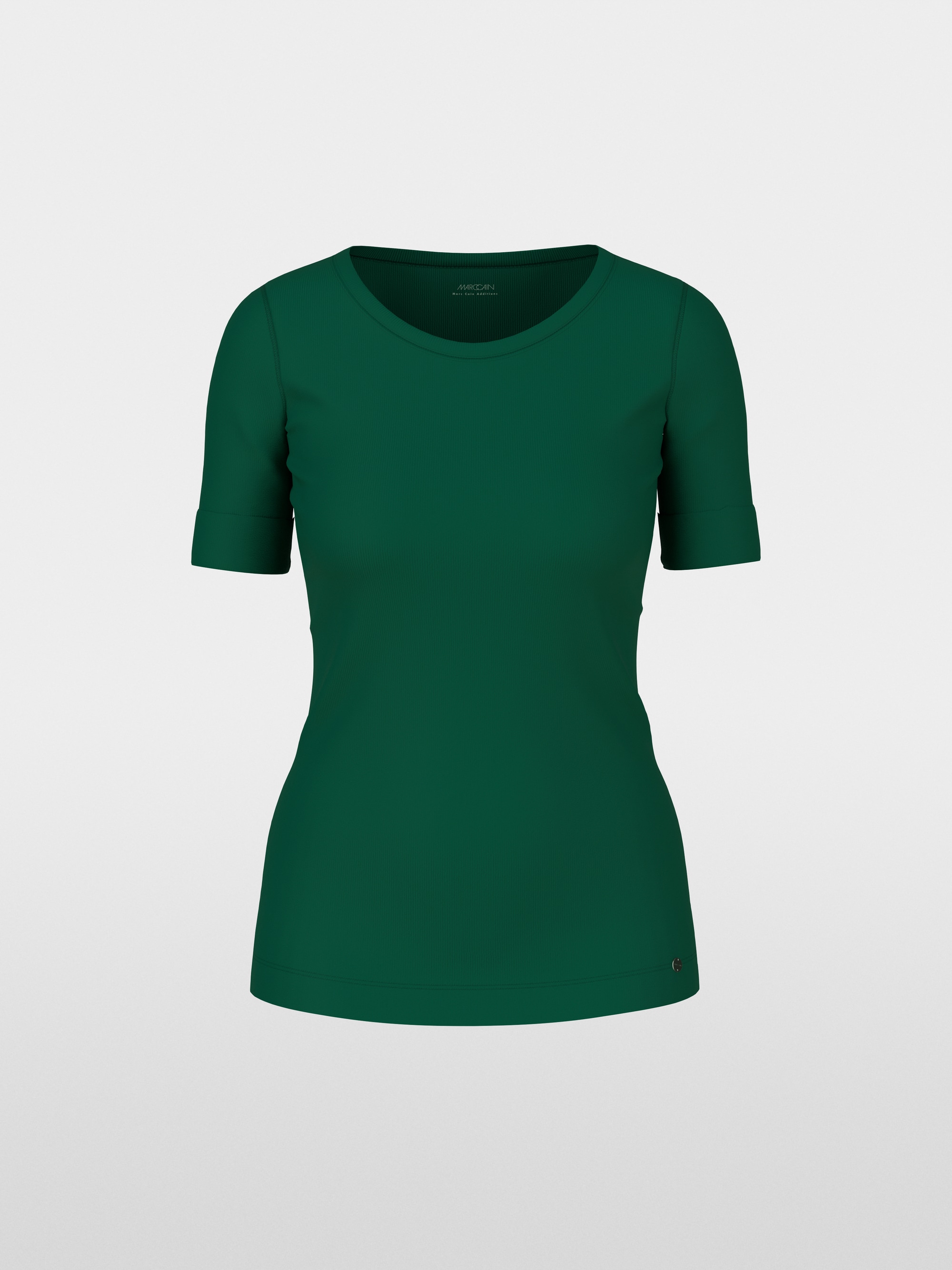 T-shirt with turn-up sleeves