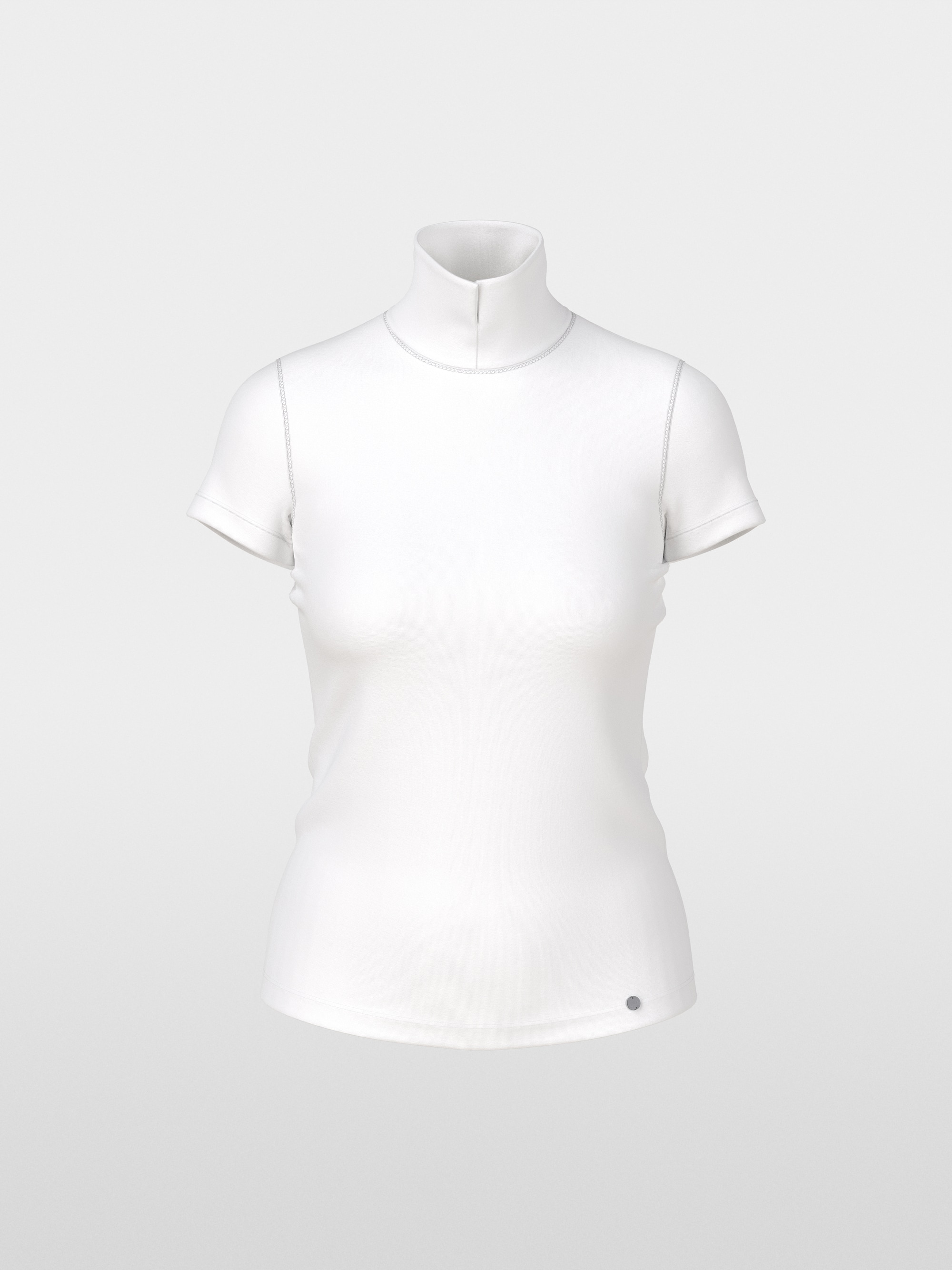 Tee-shirt col roulé fendu