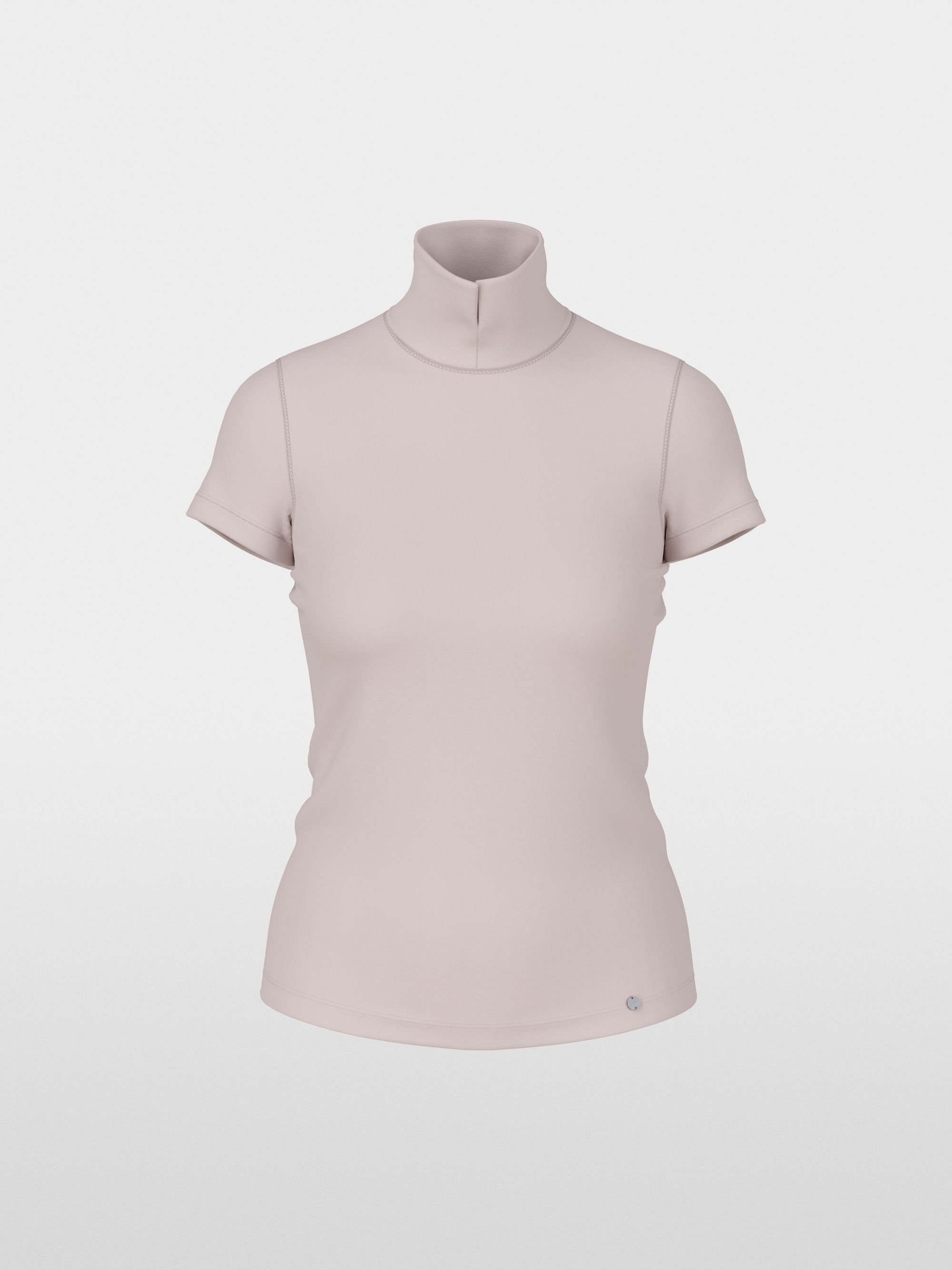 Tee-shirt col roulé fendu