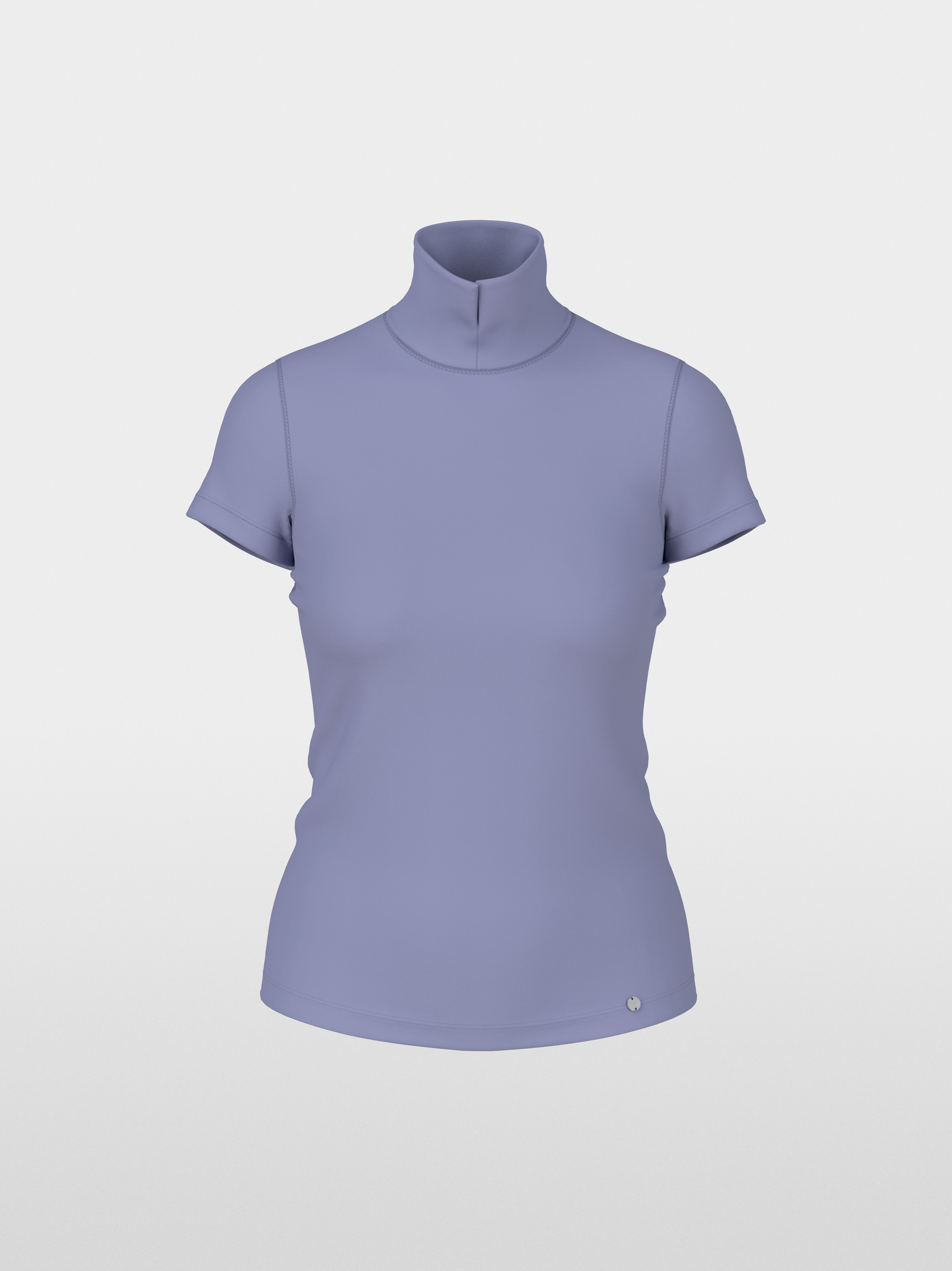 Tee-shirt col roulé fendu