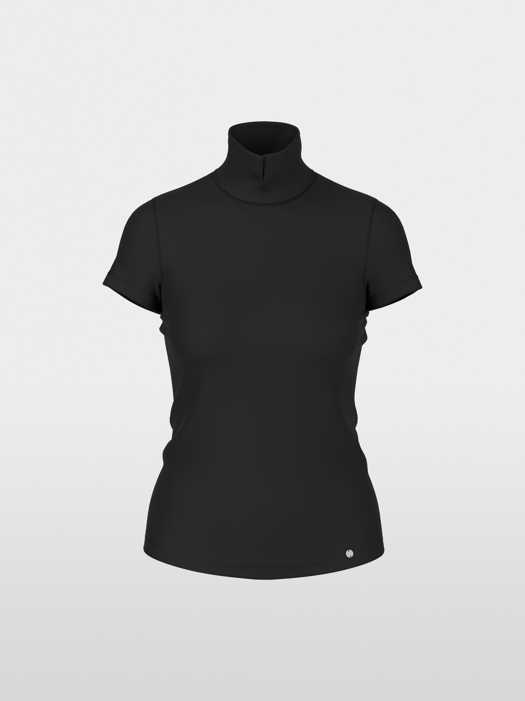 Tee-shirt col roulé fendu
