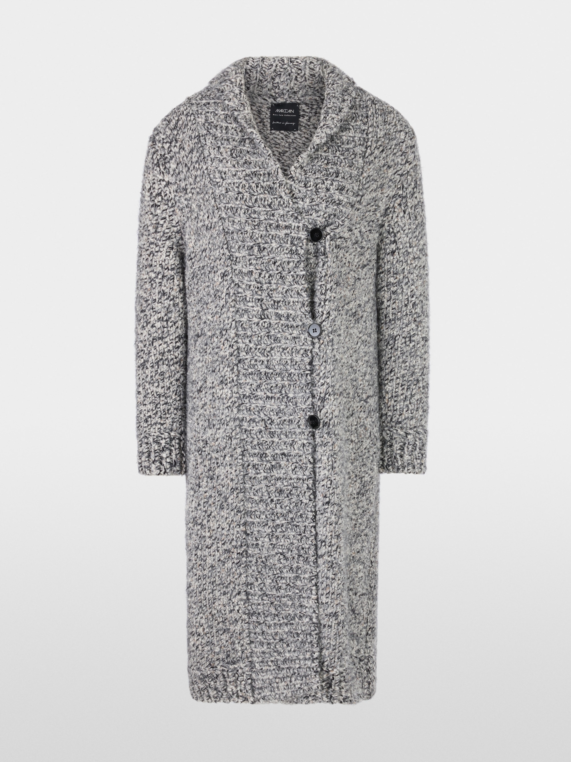 Knitted in Germany wool blend coat